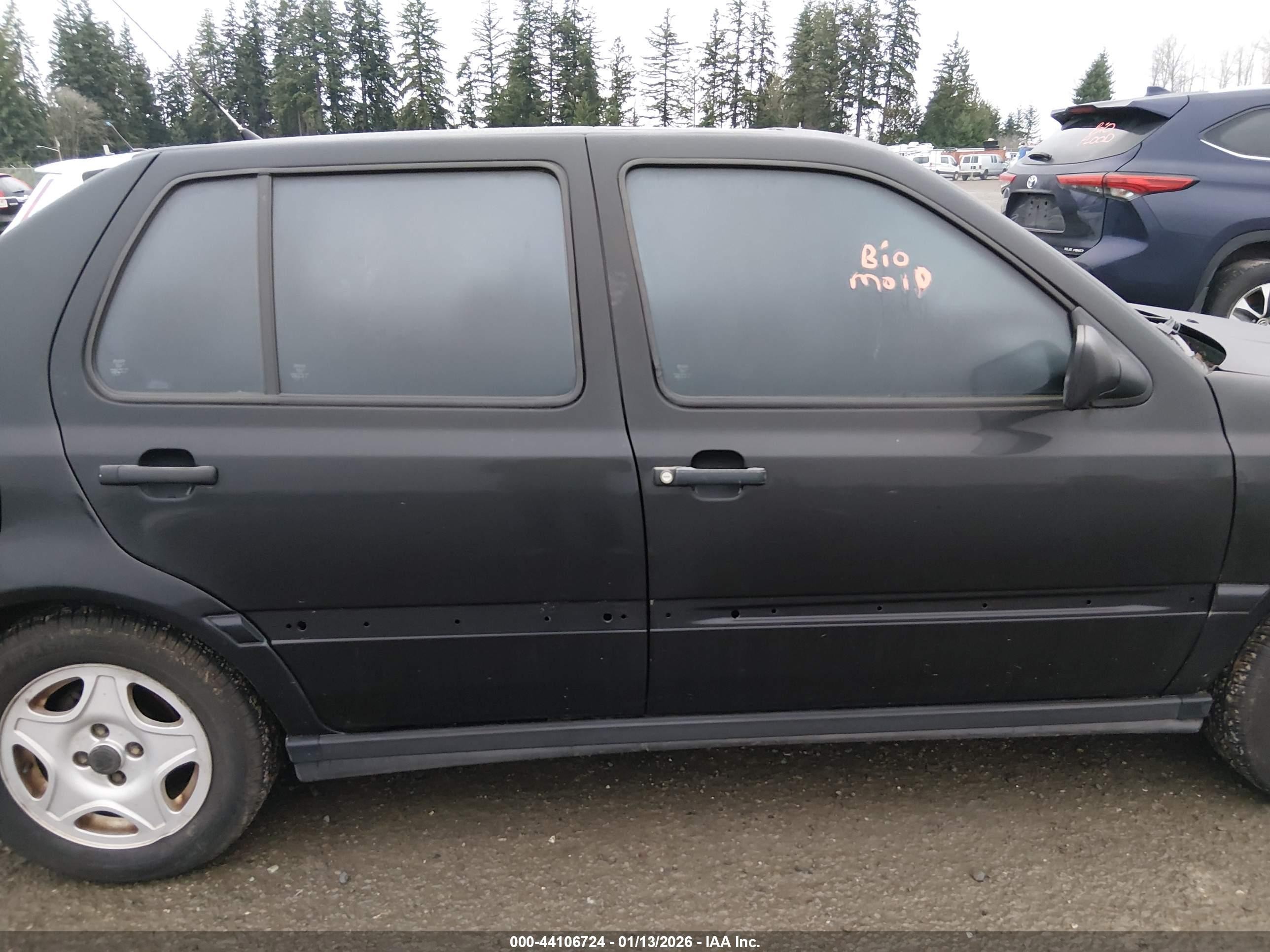 1997 Volkswagen Jetta Gt Black vin: 3VWVB81H8VM024583