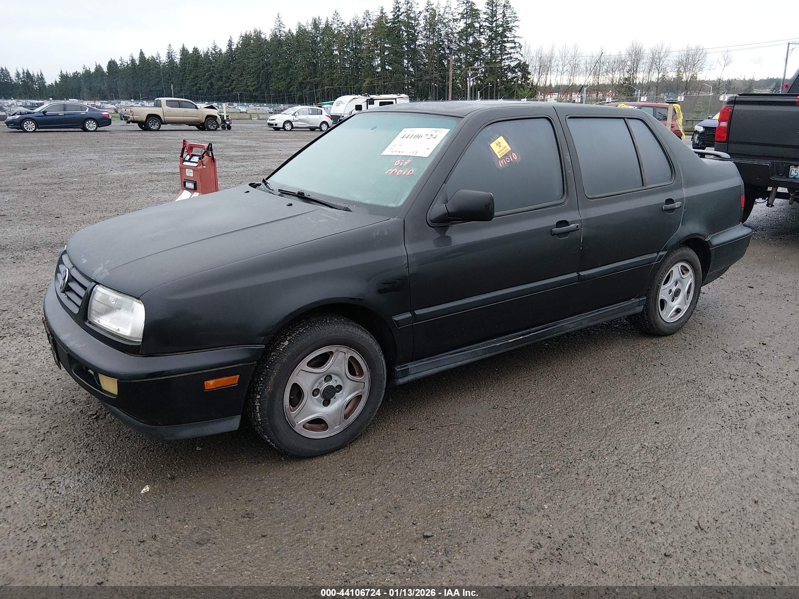 1997 Volkswagen Jetta Gt Black vin: 3VWVB81H8VM024583