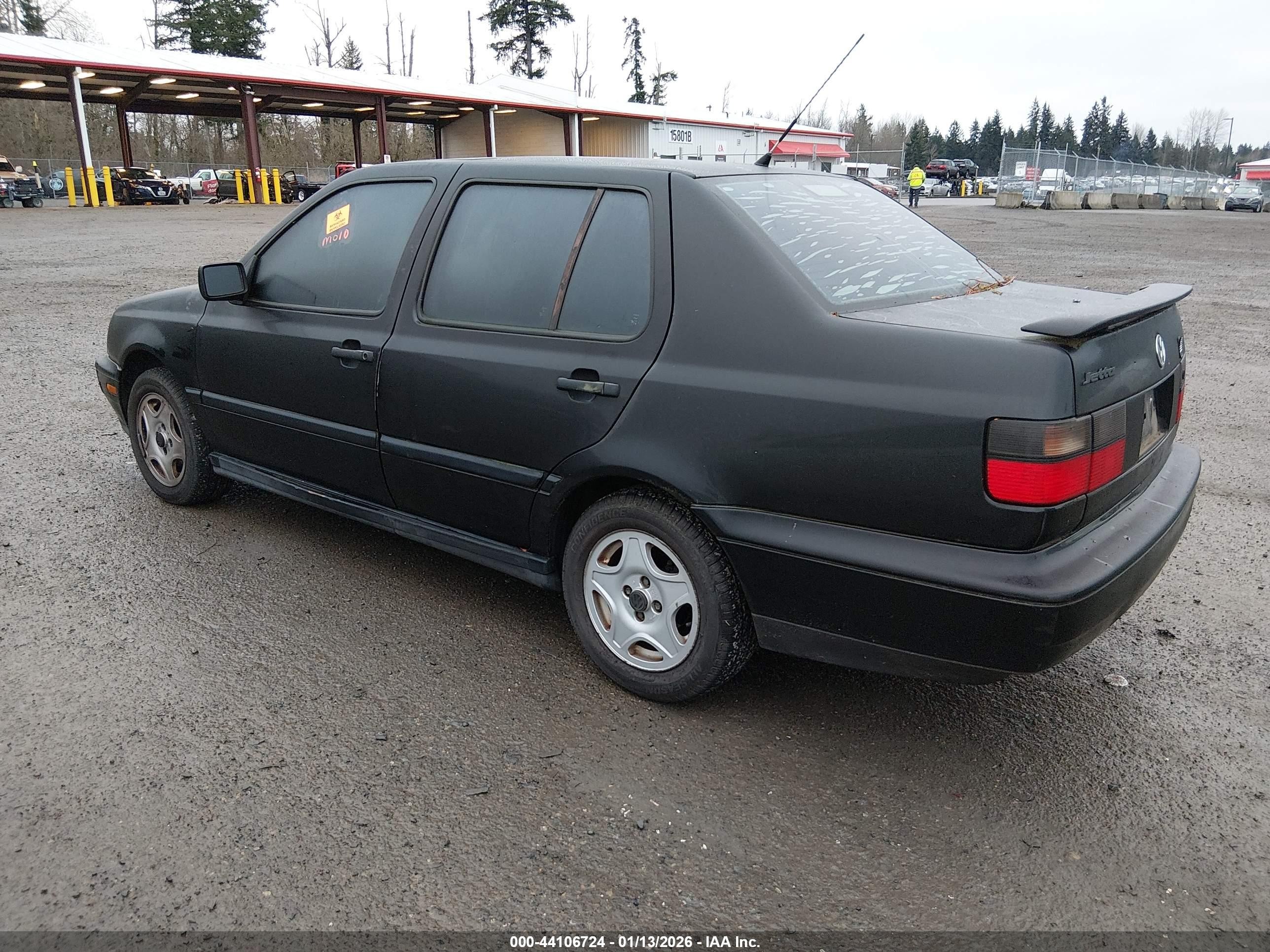 1997 Volkswagen Jetta Gt Black vin: 3VWVB81H8VM024583