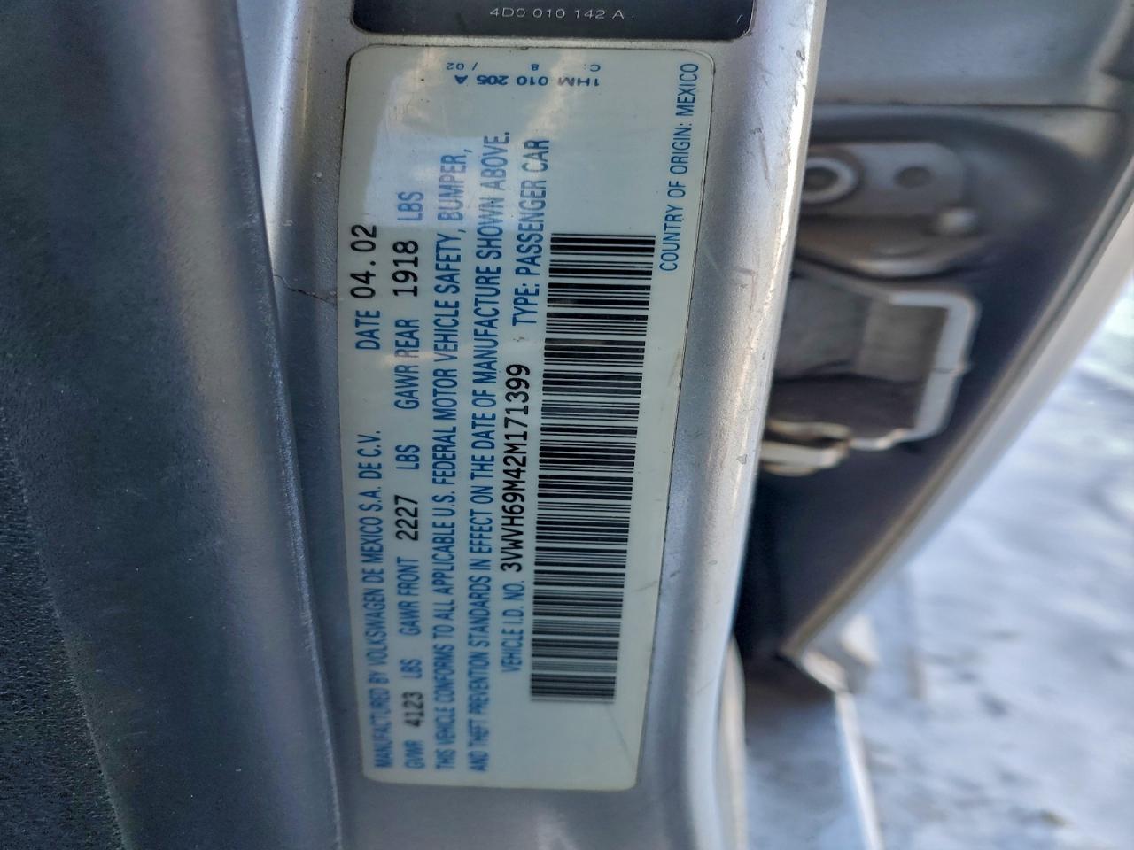 2002 Volkswagen Jetta Gli Серебряный vin: 3VWVH69M42M171399