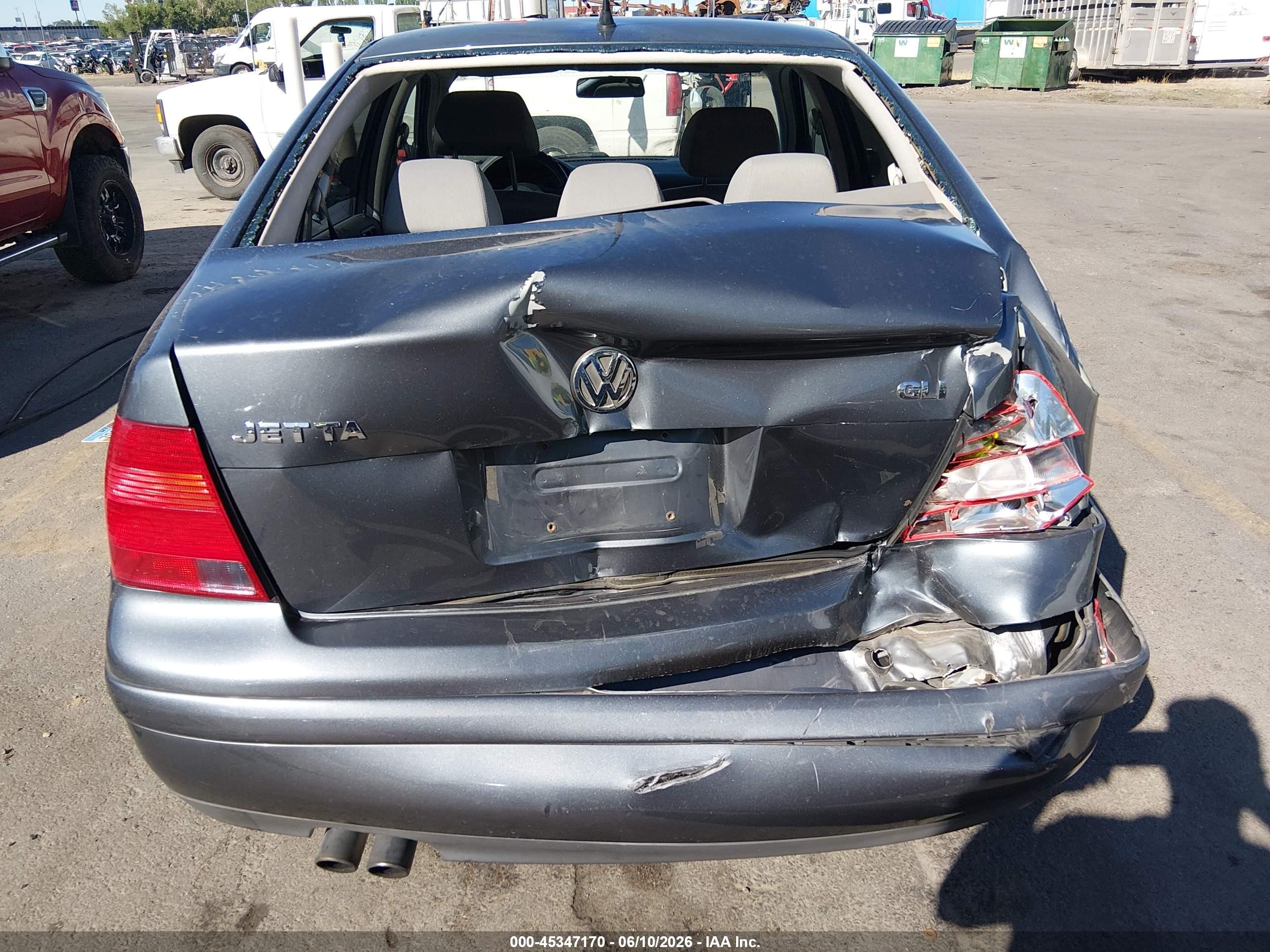 2003 Volkswagen Jetta Gli Gray vin: 3VWVH69M73M101137
