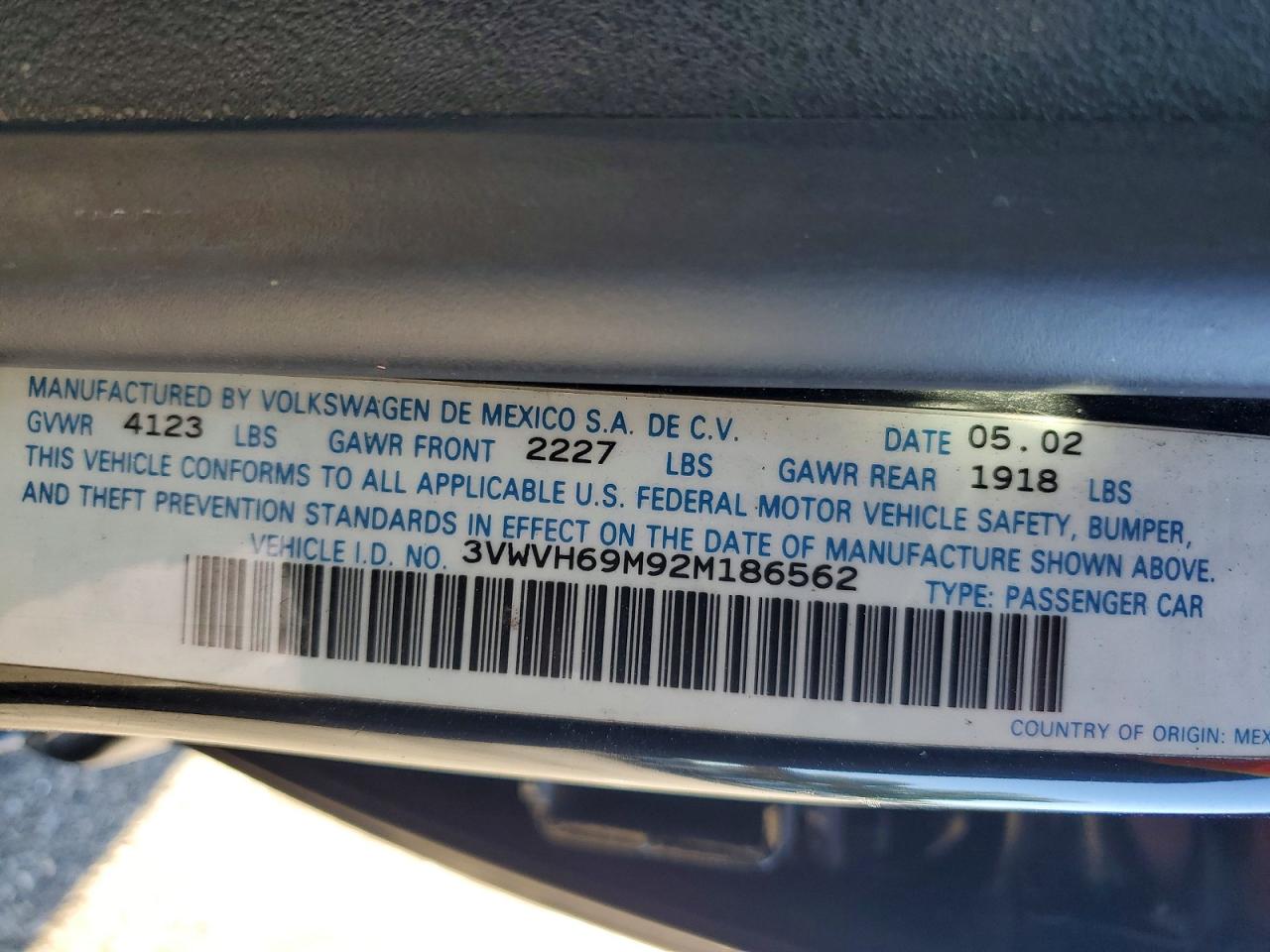 2002 Volkswagen Jetta Gli Черный vin: 3VWVH69M92M186562