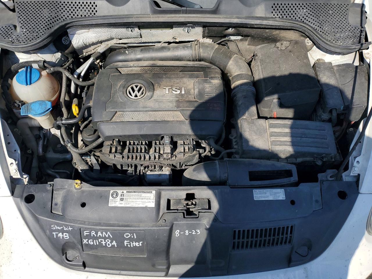 2014 Volkswagen Beetle Turbo White vin: 3VWVS7AT7EM600789