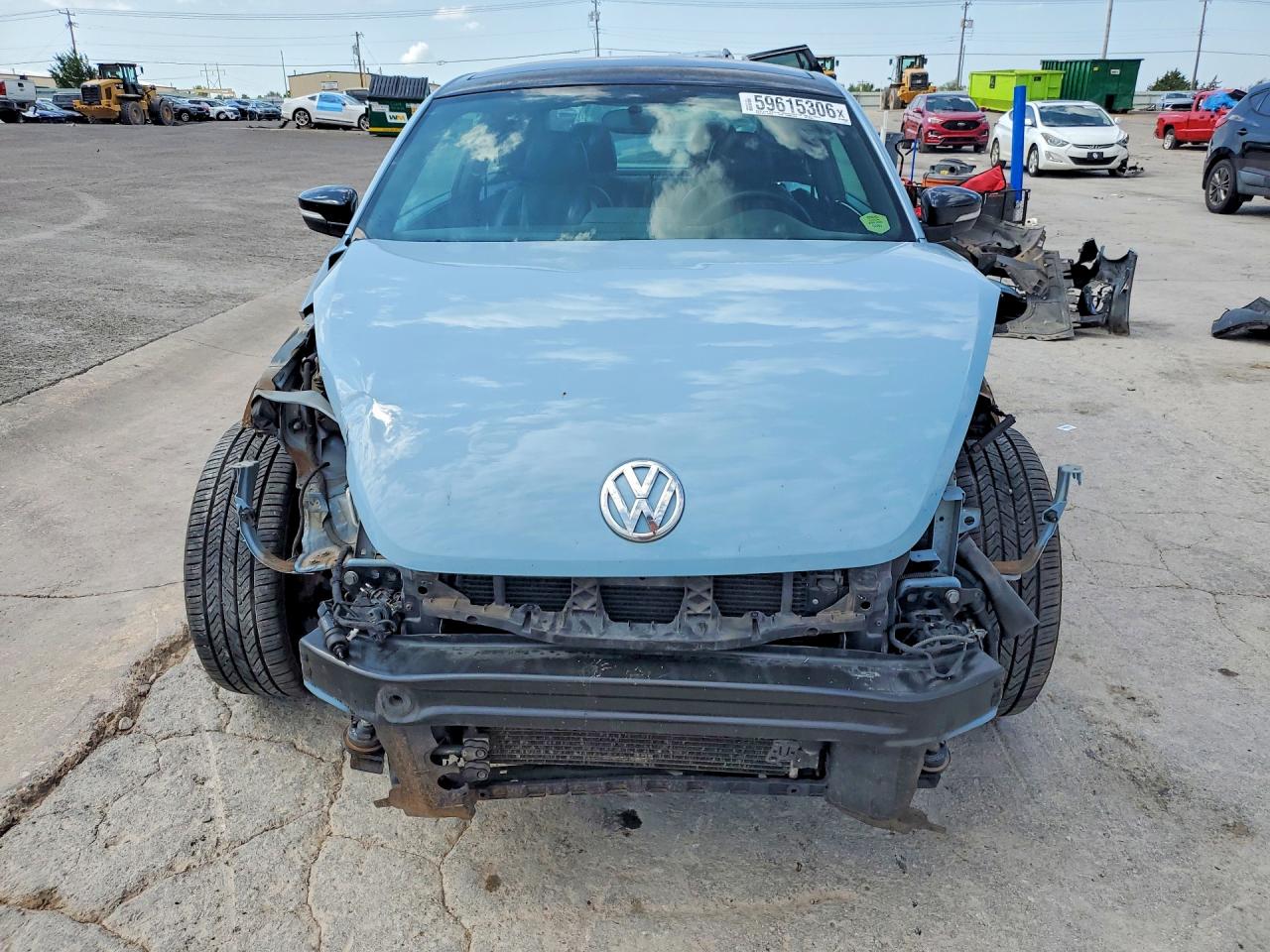 2014 Volkswagen Beetle R-line Blue vin: 3VWVT7AT0EM665450