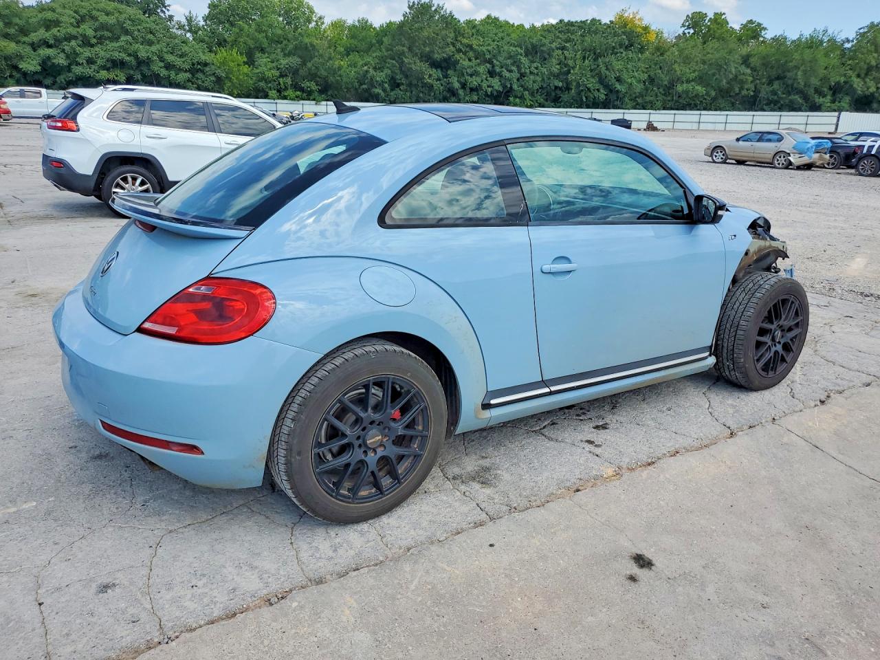 2014 Volkswagen Beetle R-line Blue vin: 3VWVT7AT0EM665450