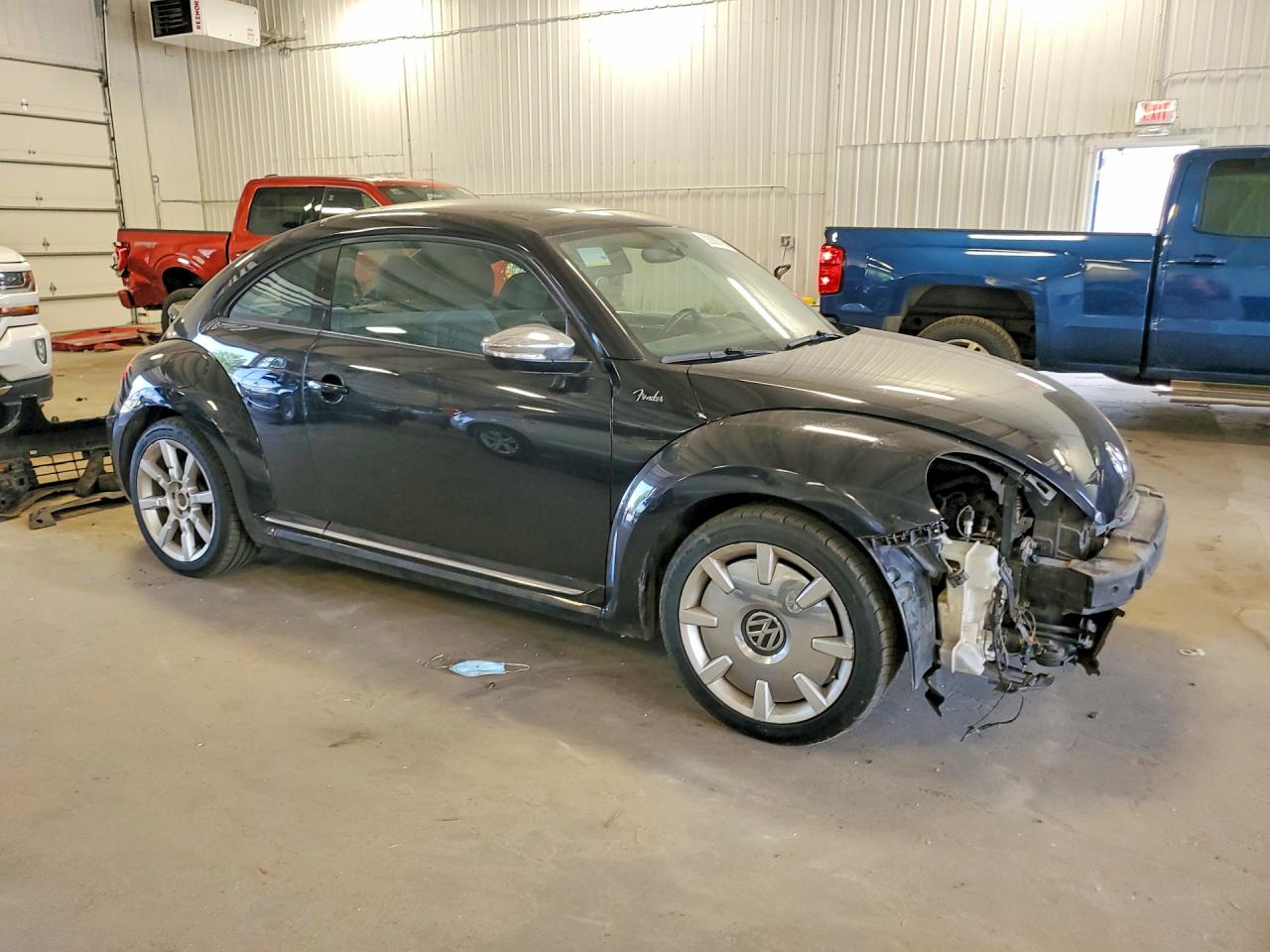 2013 Volkswagen Beetle Turbo Black vin: 3VWVT7AT1DM678741