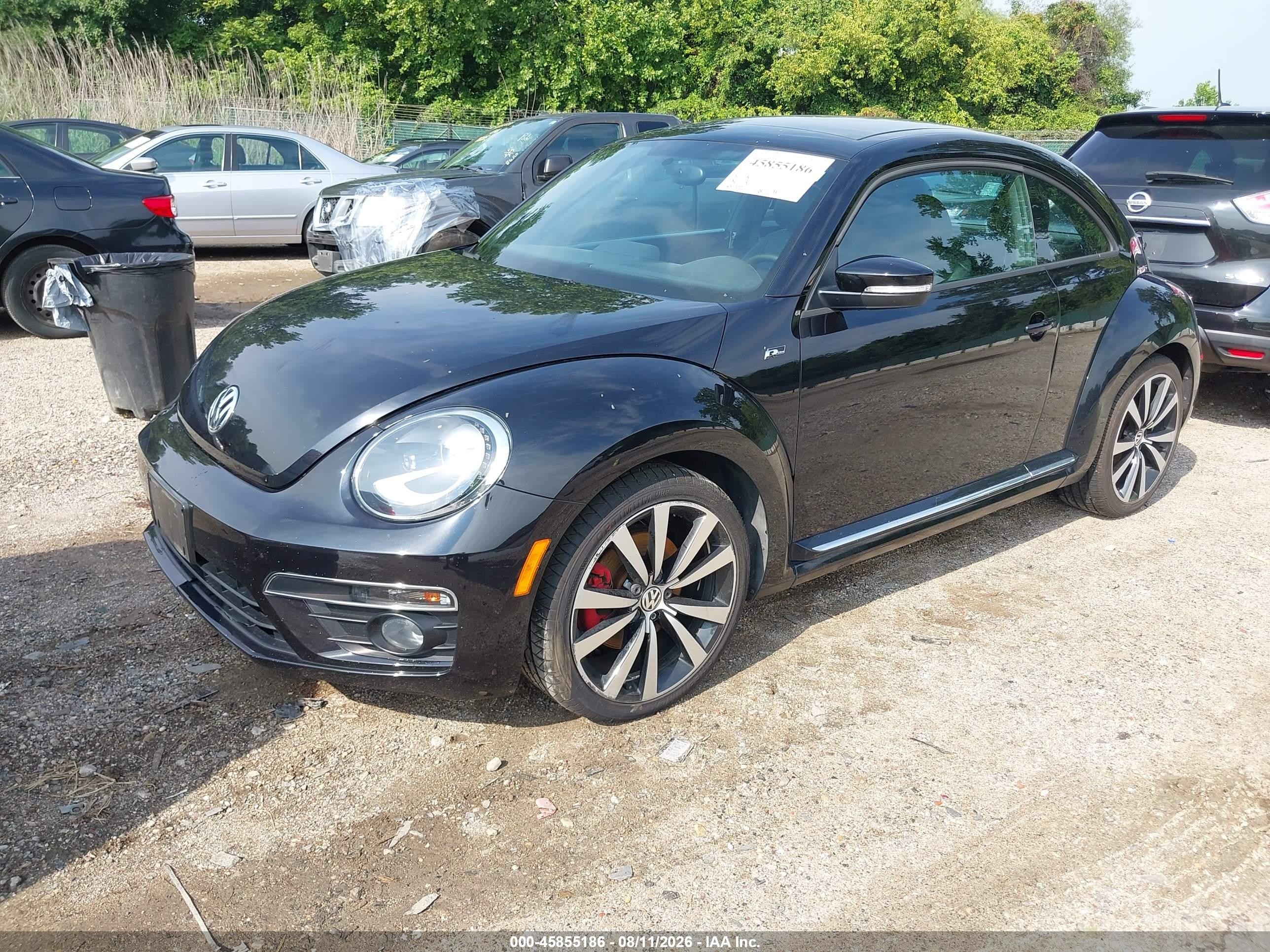 2014 Volkswagen Beetle 2.0t R-line Черный vin: 3VWVT7AT1EM630187