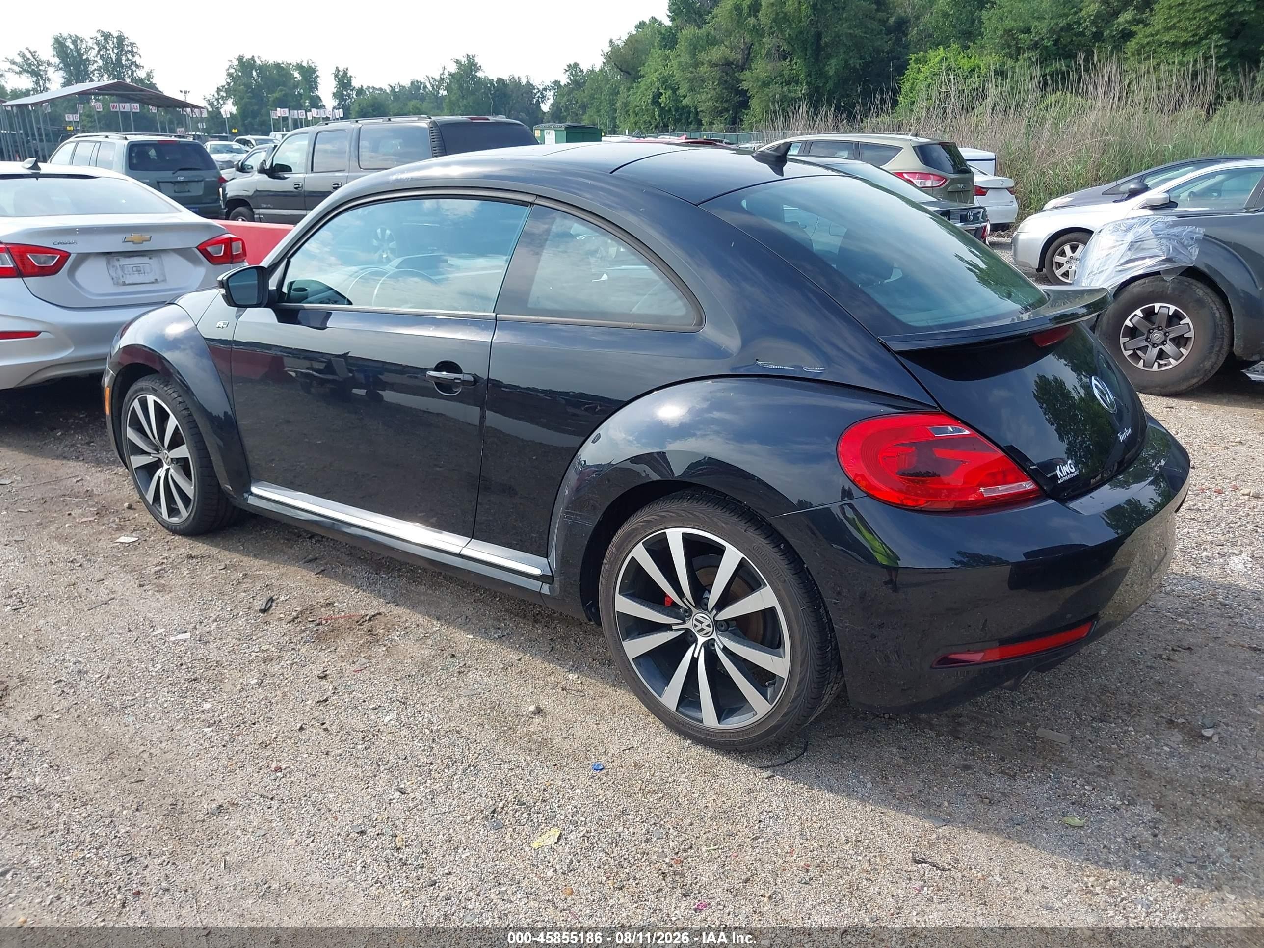 2014 Volkswagen Beetle 2.0t R-line Черный vin: 3VWVT7AT1EM630187