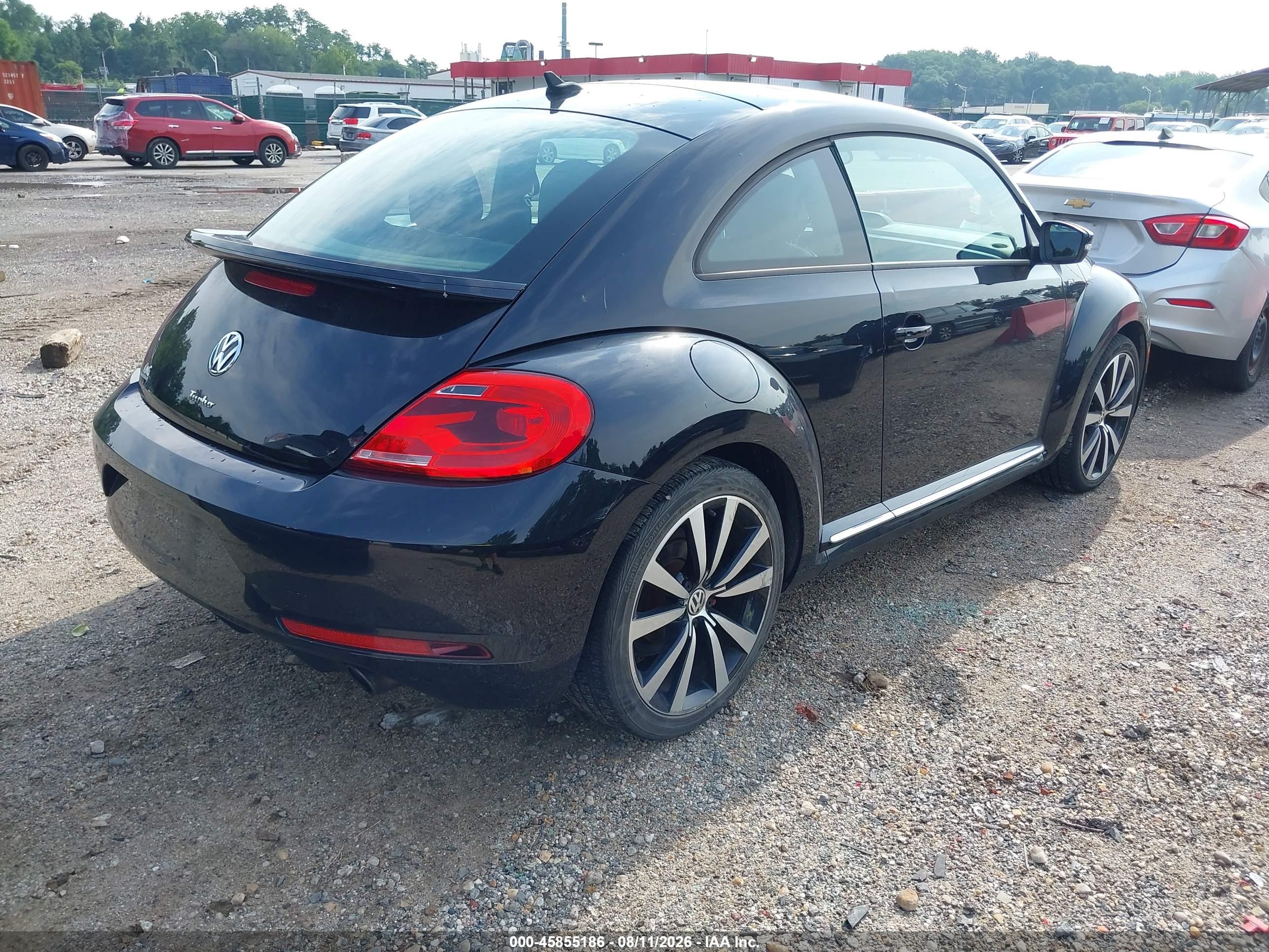 2014 Volkswagen Beetle 2.0t R-line Черный vin: 3VWVT7AT1EM630187