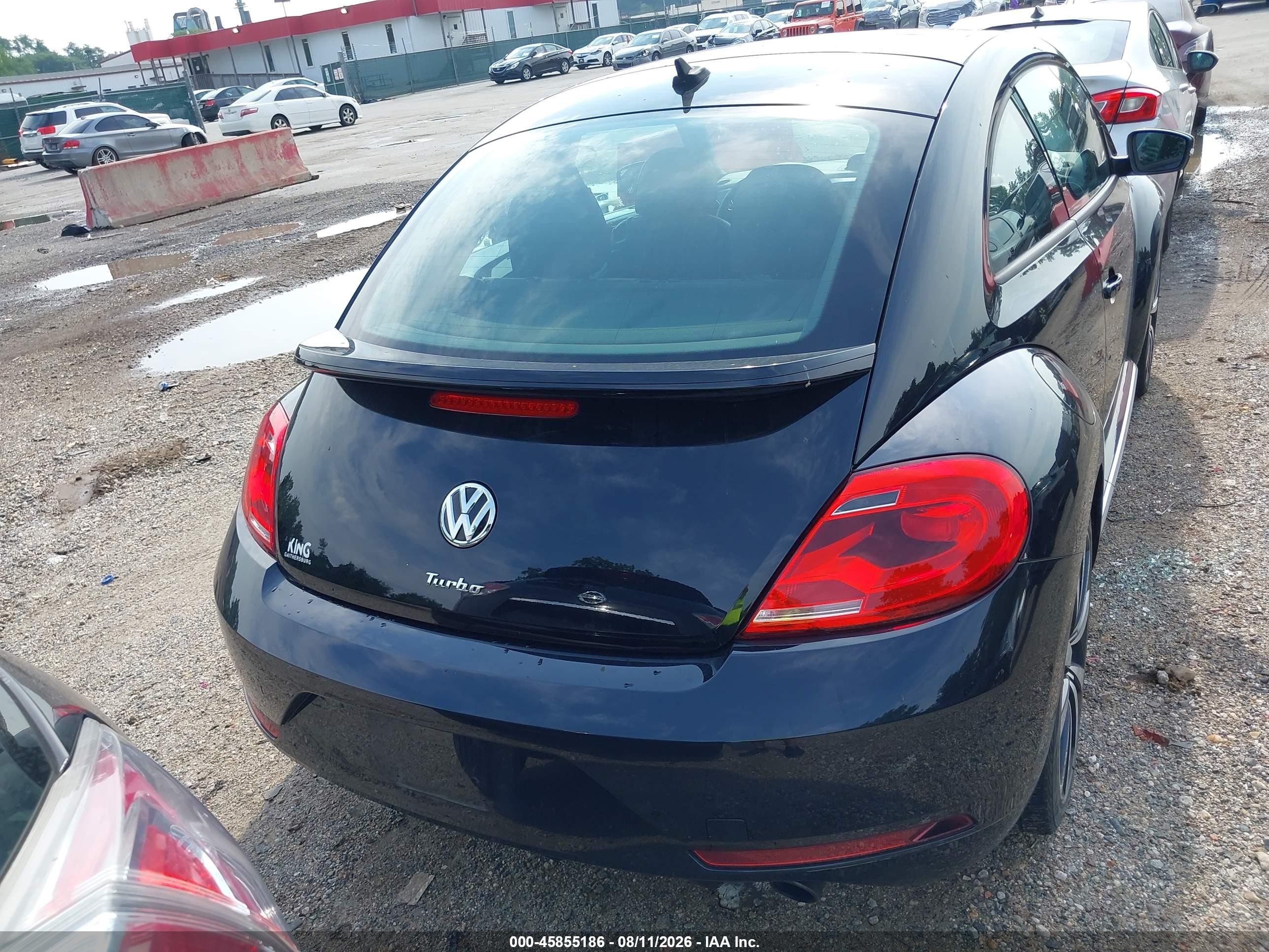 2014 Volkswagen Beetle 2.0t R-line Черный vin: 3VWVT7AT1EM630187