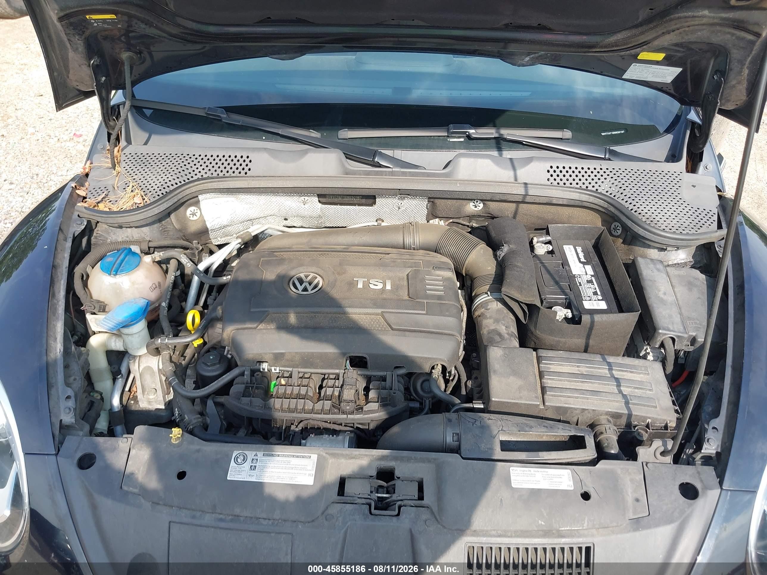 2014 Volkswagen Beetle 2.0t R-line Черный vin: 3VWVT7AT1EM630187