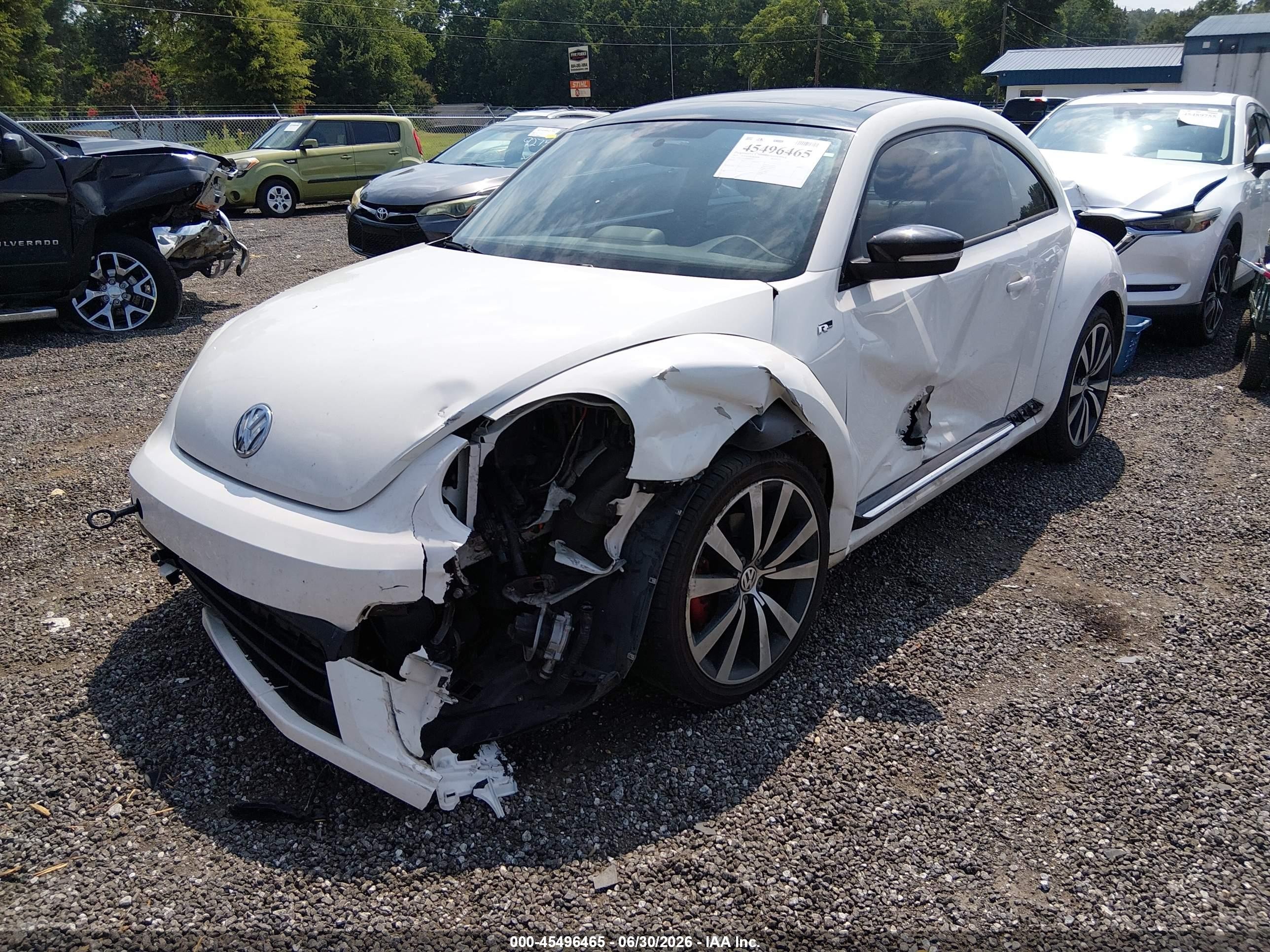2013 Volkswagen Beetle R-line White vin: 3VWVT7AT3DM679731