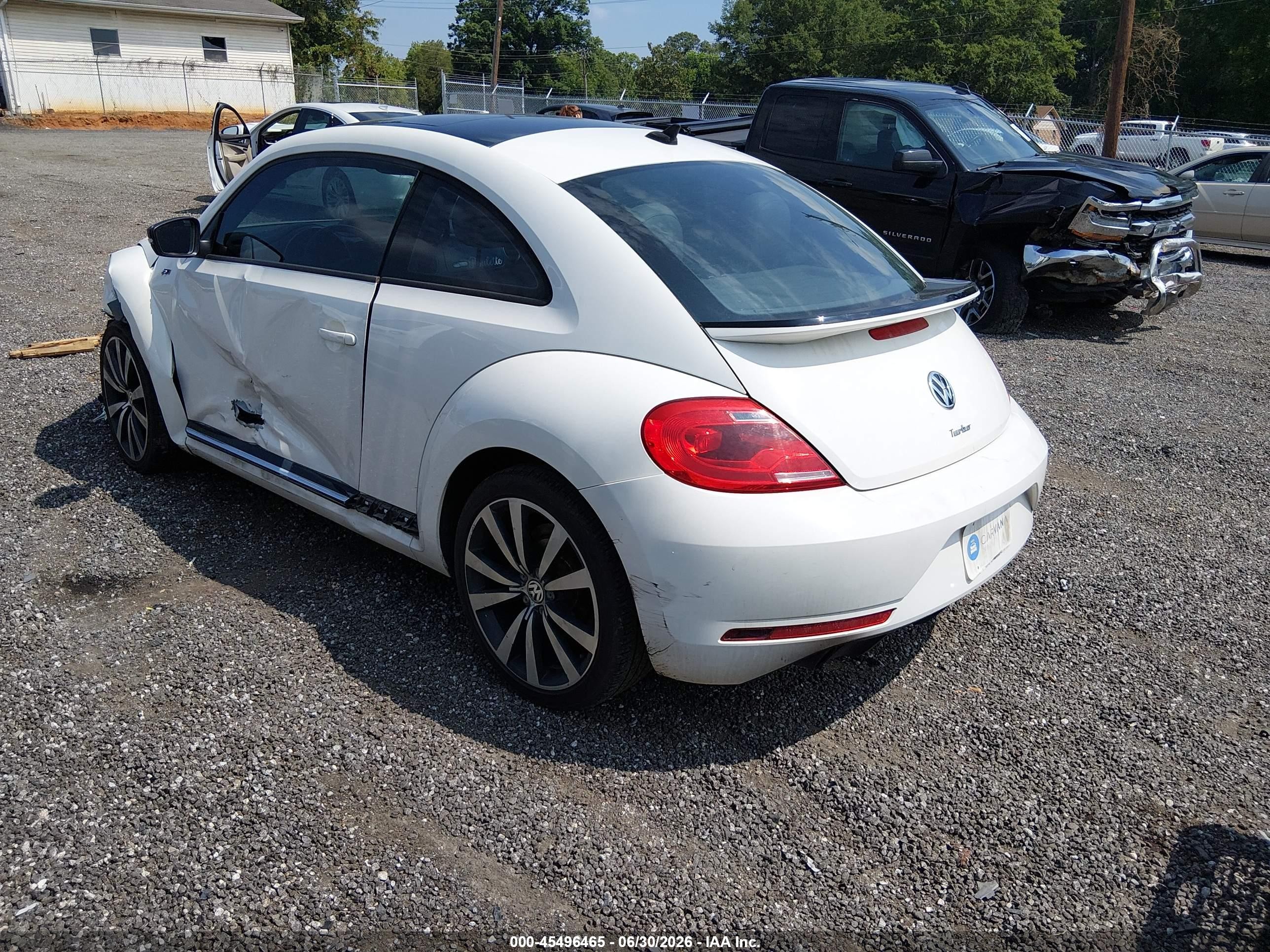 2013 Volkswagen Beetle R-line White vin: 3VWVT7AT3DM679731