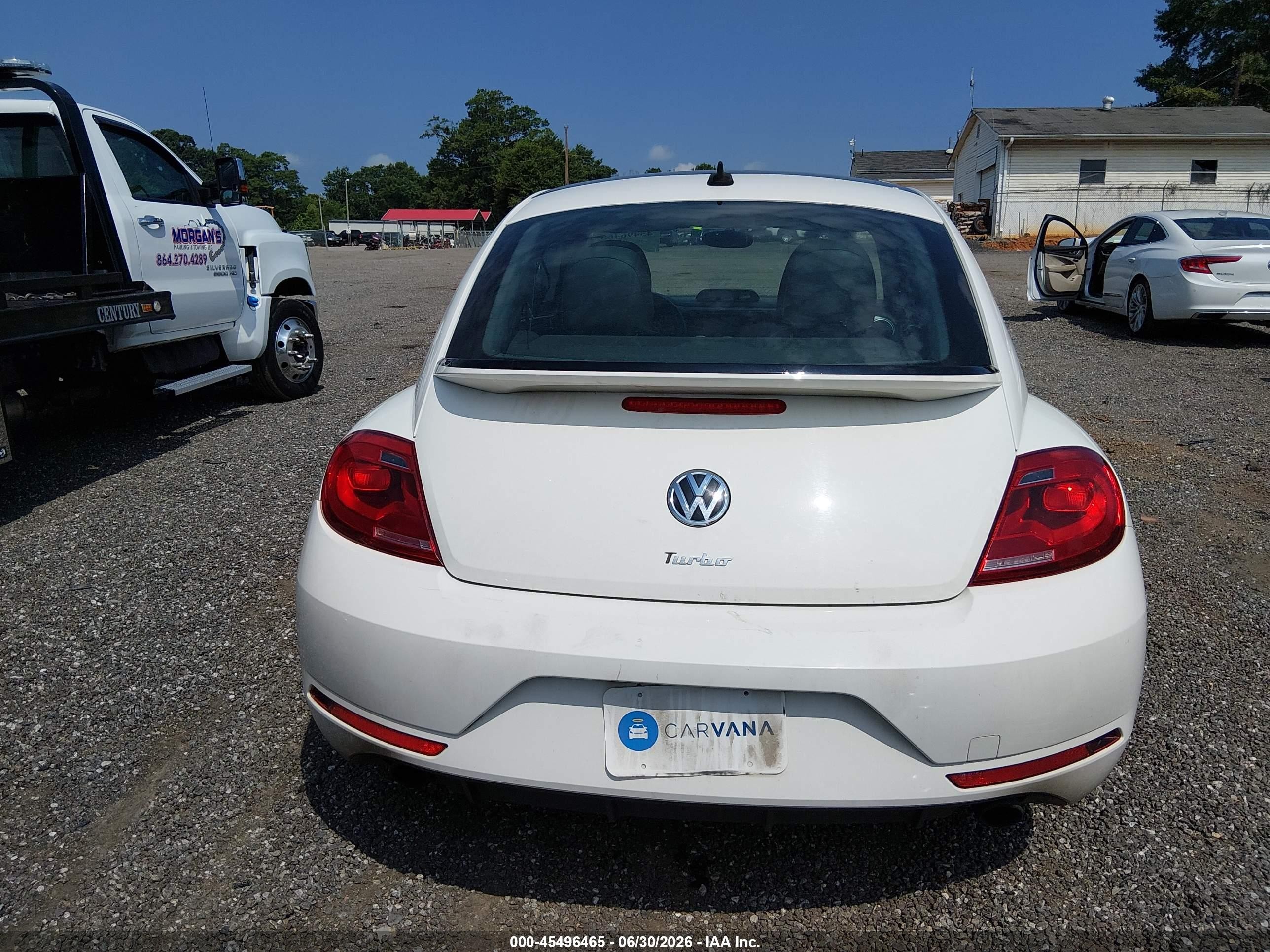 2013 Volkswagen Beetle R-line White vin: 3VWVT7AT3DM679731