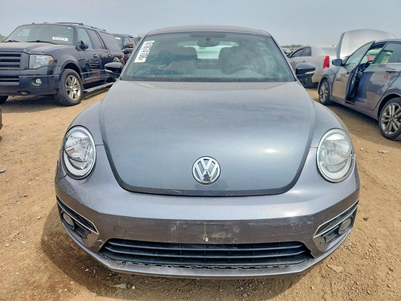 2014 Volkswagen Beetle Turbo Gray vin: 3VWVT7AT3EM608840