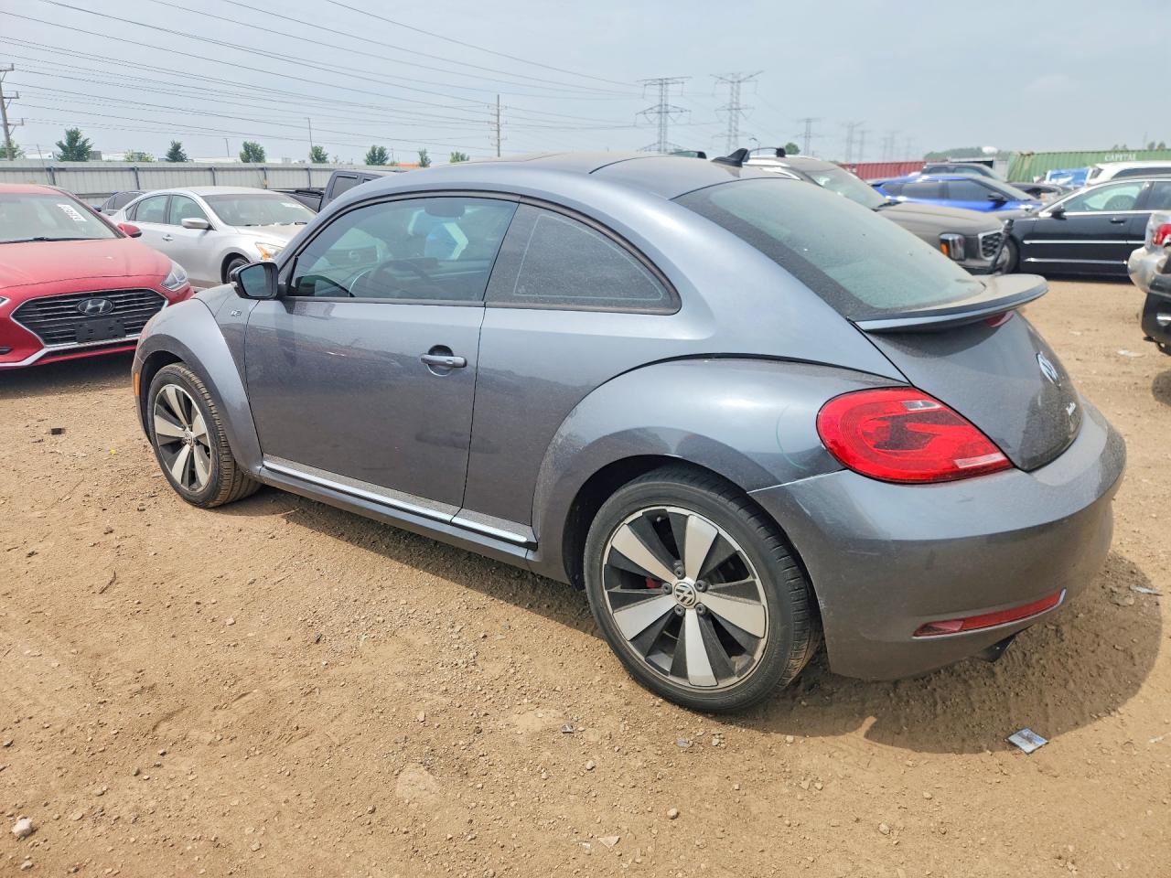 2014 Volkswagen Beetle Turbo Gray vin: 3VWVT7AT3EM608840