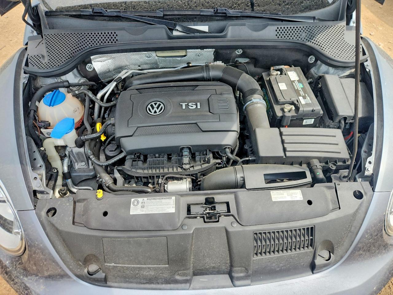 2014 Volkswagen Beetle Turbo Gray vin: 3VWVT7AT3EM608840