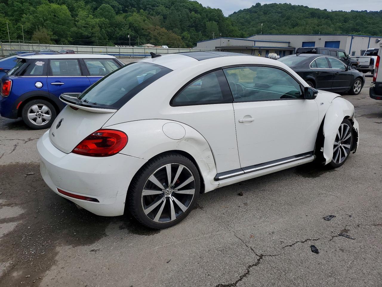 2013 Volkswagen Beetle Turbo White vin: 3VWVT7AT4DM675817