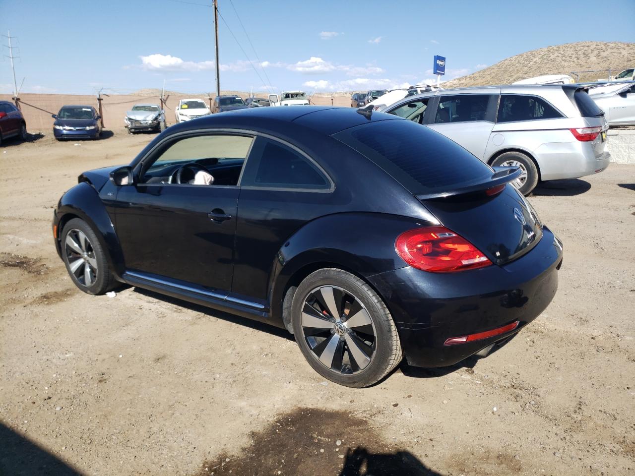 2014 Volkswagen Beetle Turbo Черный vin: 3VWVT7AT4EM606319