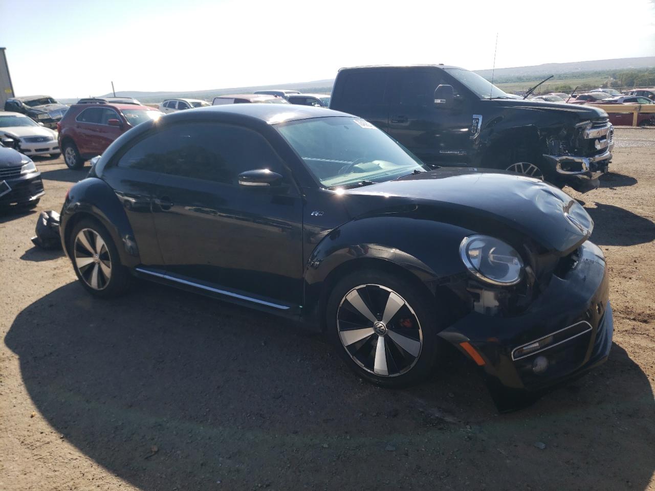 2014 Volkswagen Beetle Turbo Черный vin: 3VWVT7AT4EM606319