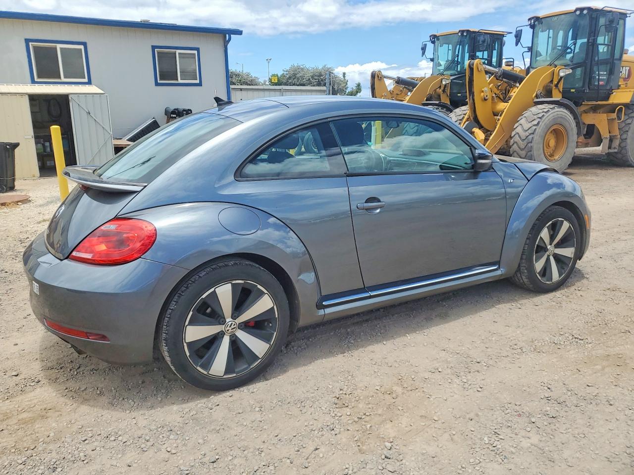 2014 Volkswagen Beetle Turbo Gray vin: 3VWVT7AT6EM662472