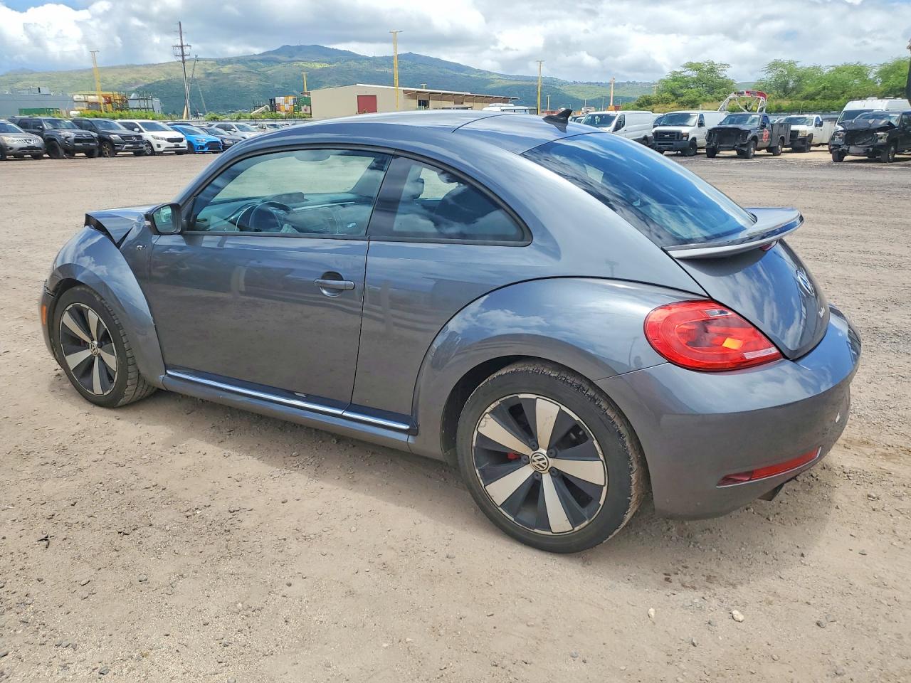 2014 Volkswagen Beetle Turbo Gray vin: 3VWVT7AT6EM662472
