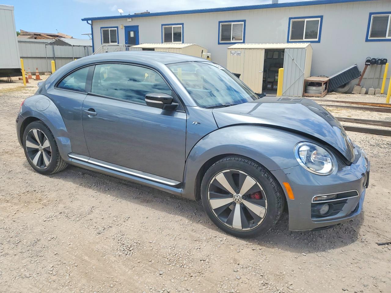 2014 Volkswagen Beetle Turbo Gray vin: 3VWVT7AT6EM662472