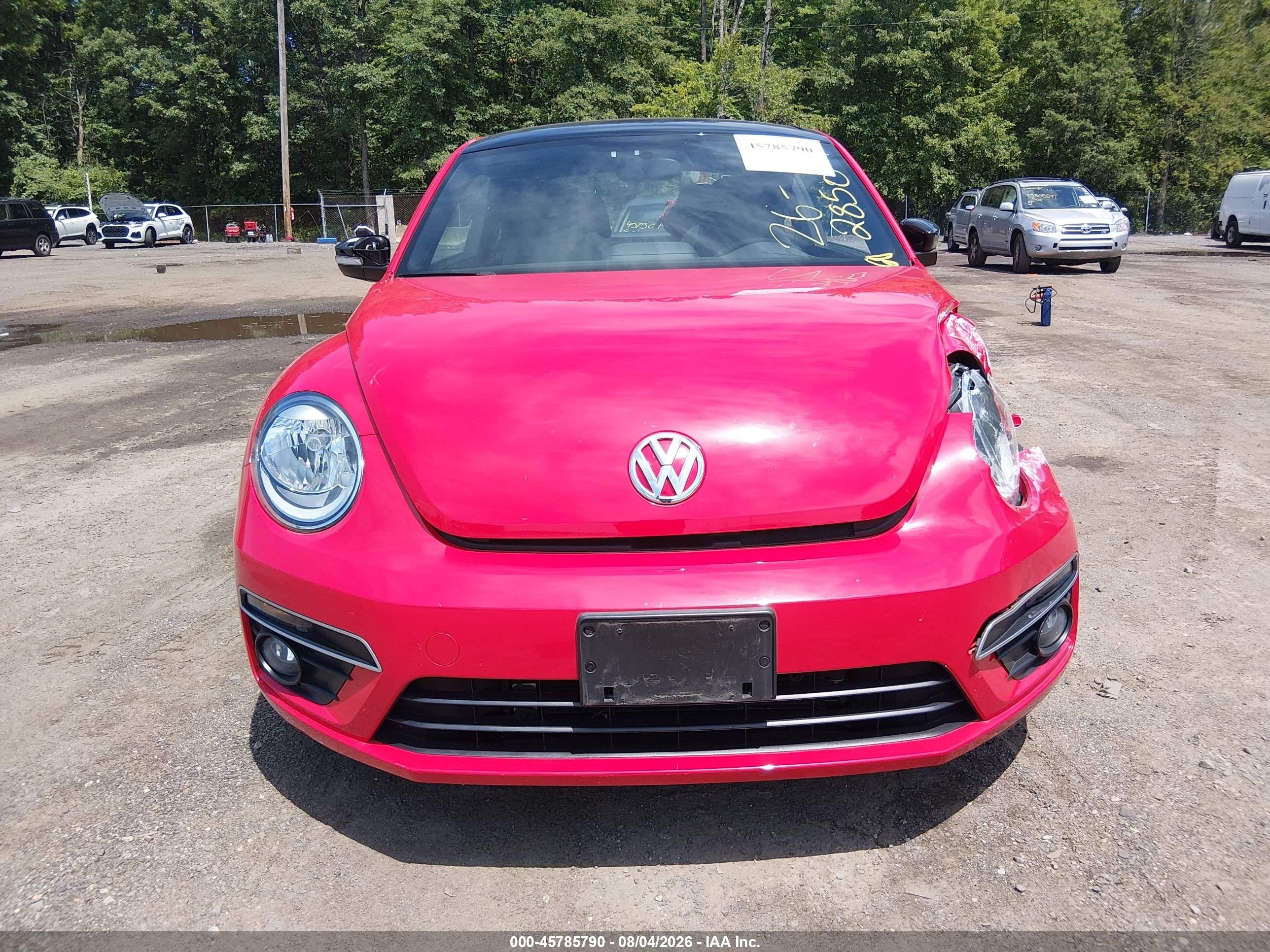 2014 Volkswagen Beetle 2.0t R-line Red vin: 3VWVT7ATXEM636831