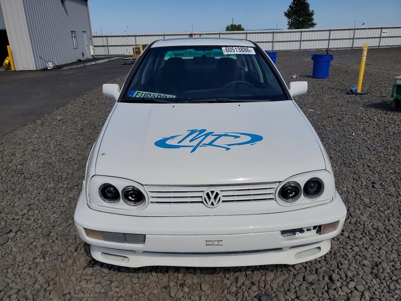 1996 Volkswagen Jetta Trek White vin: 3VWWA81H0TM105498