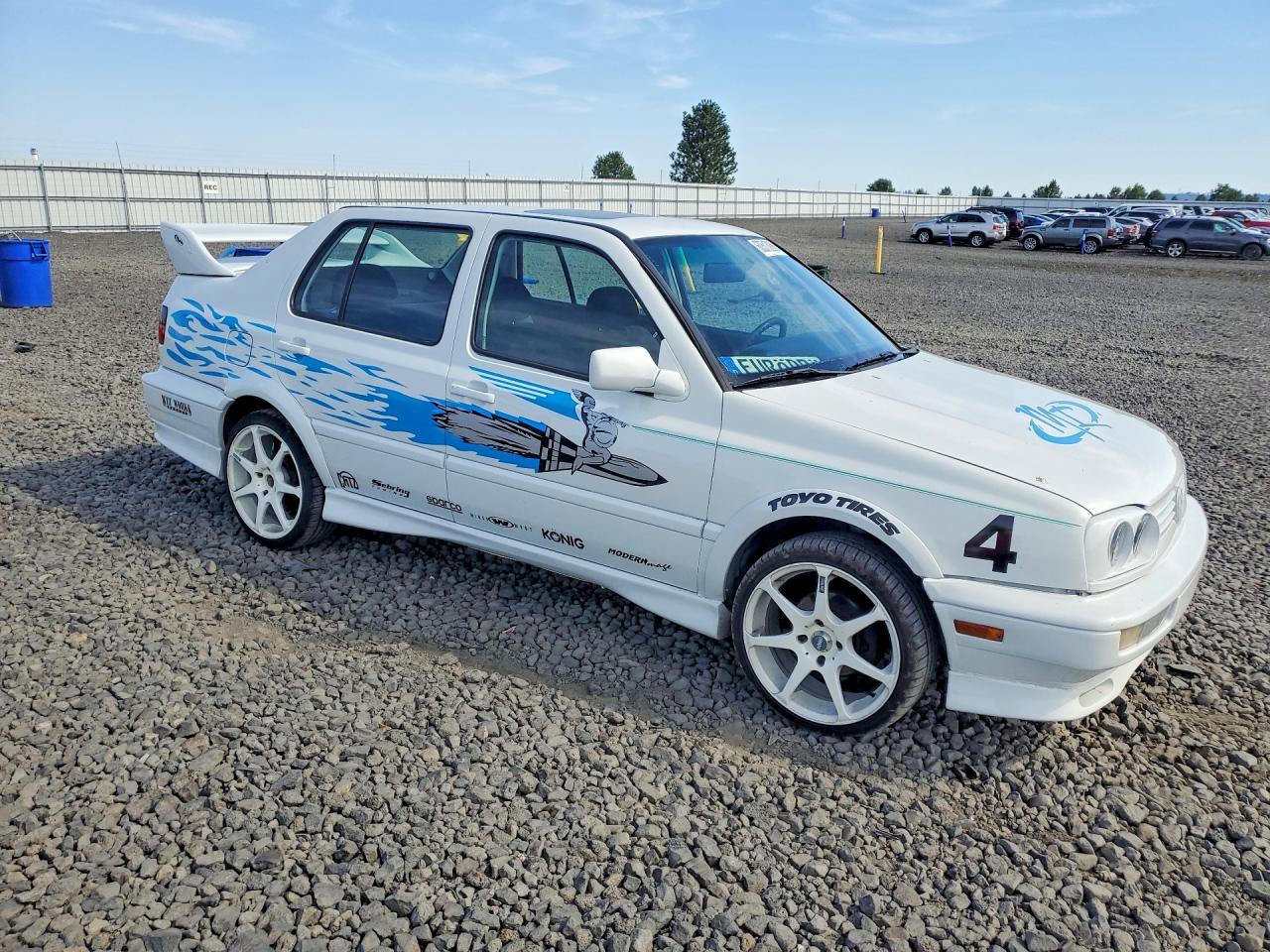 1996 Volkswagen Jetta Trek White vin: 3VWWA81H0TM105498