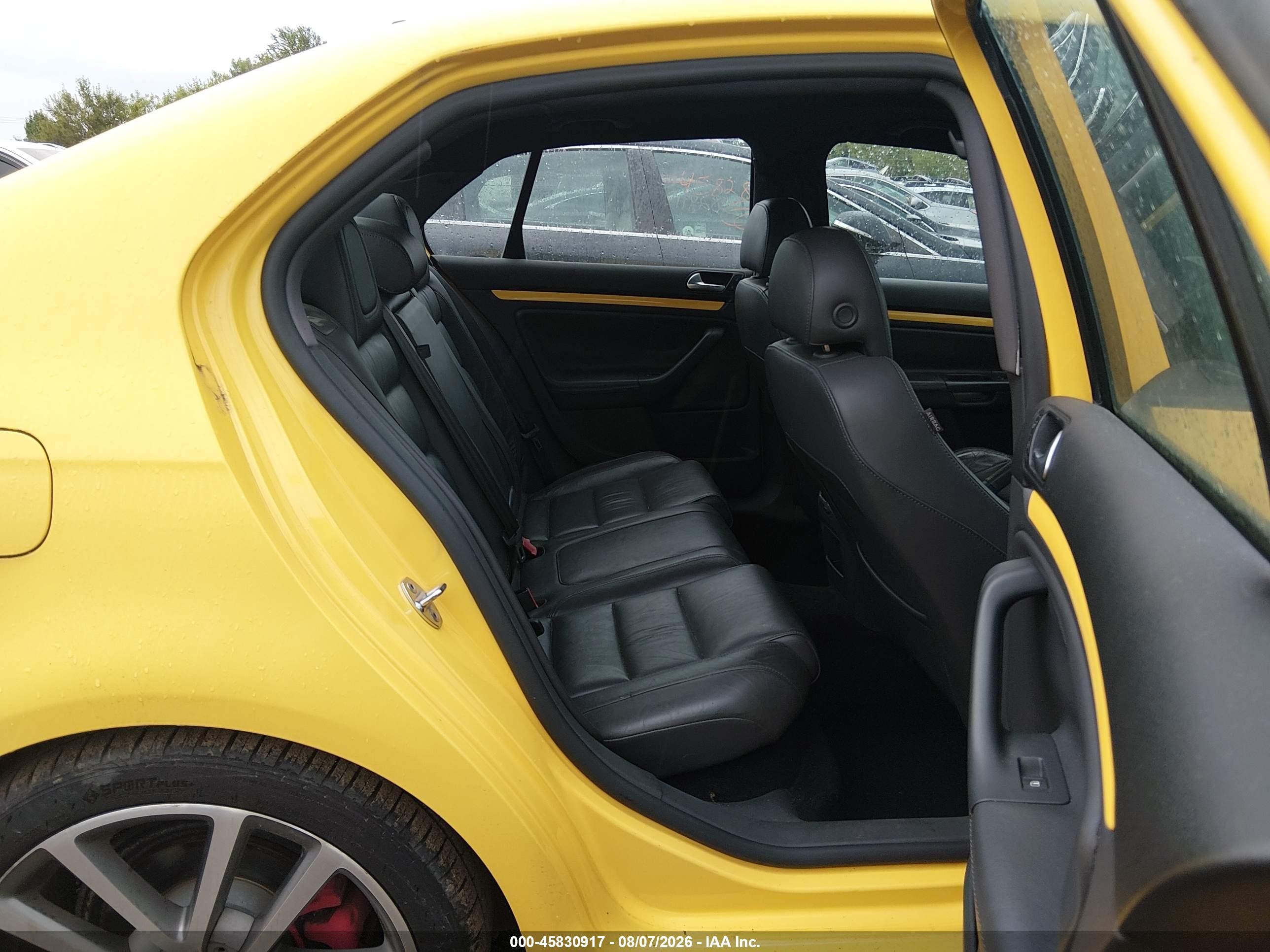 2007 Volkswagen Jetta Gli Yellow vin: 3VWWJ71K97M166117