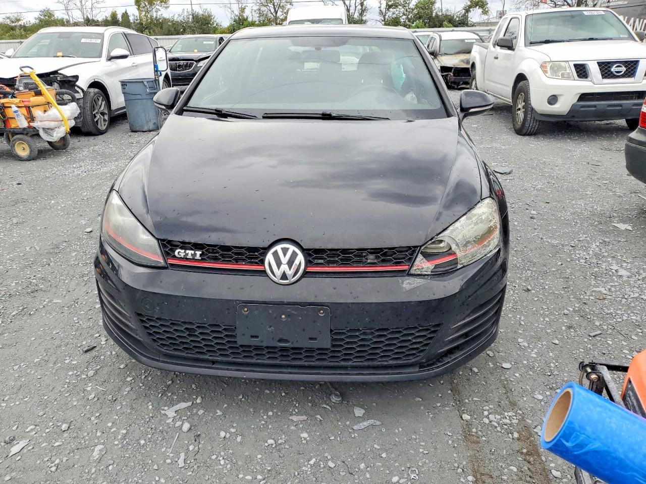 2015 Volkswagen Gti Черный vin: 3VWYT7AU0FM059296