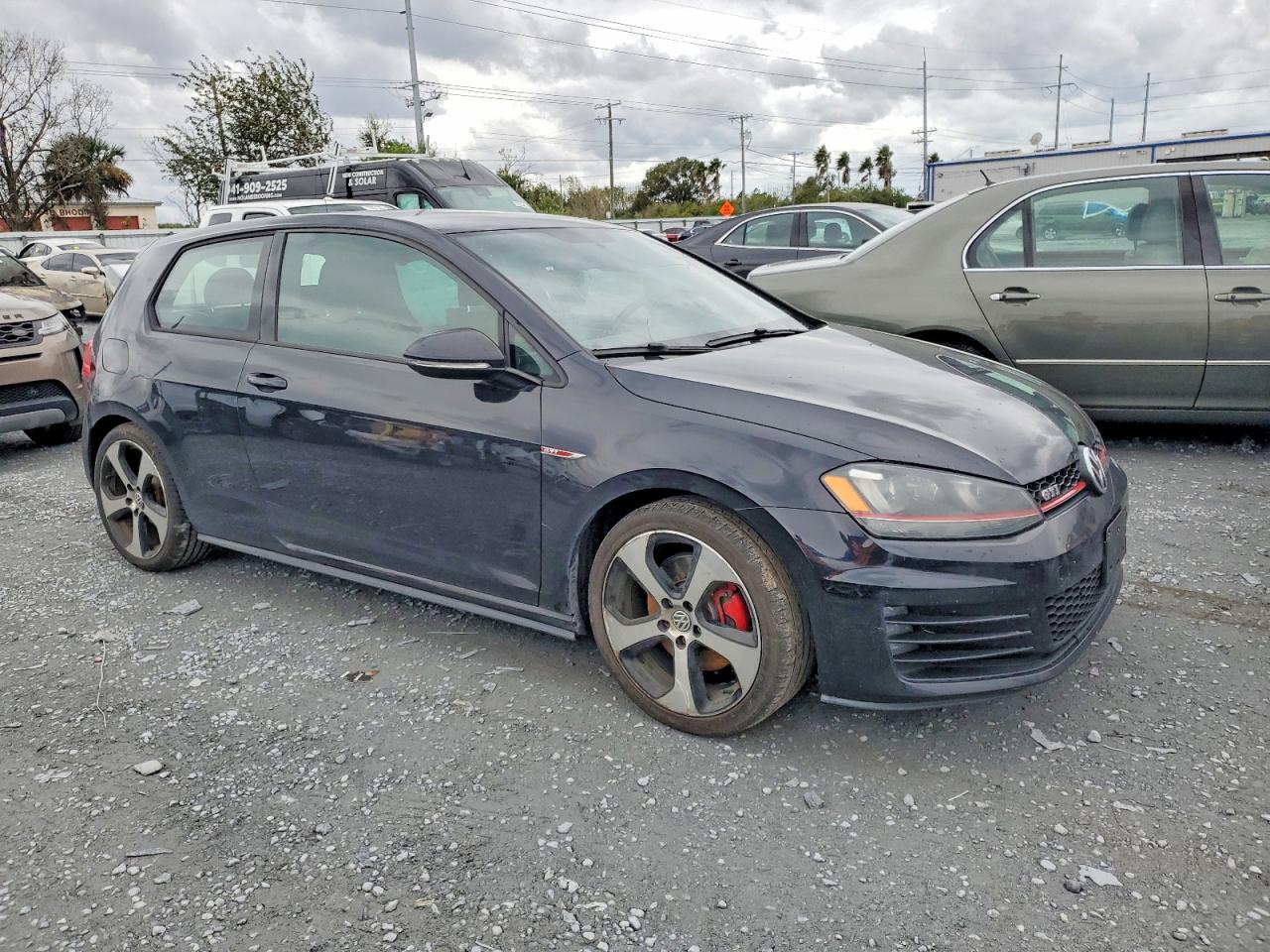 2015 Volkswagen Gti Черный vin: 3VWYT7AU0FM059296