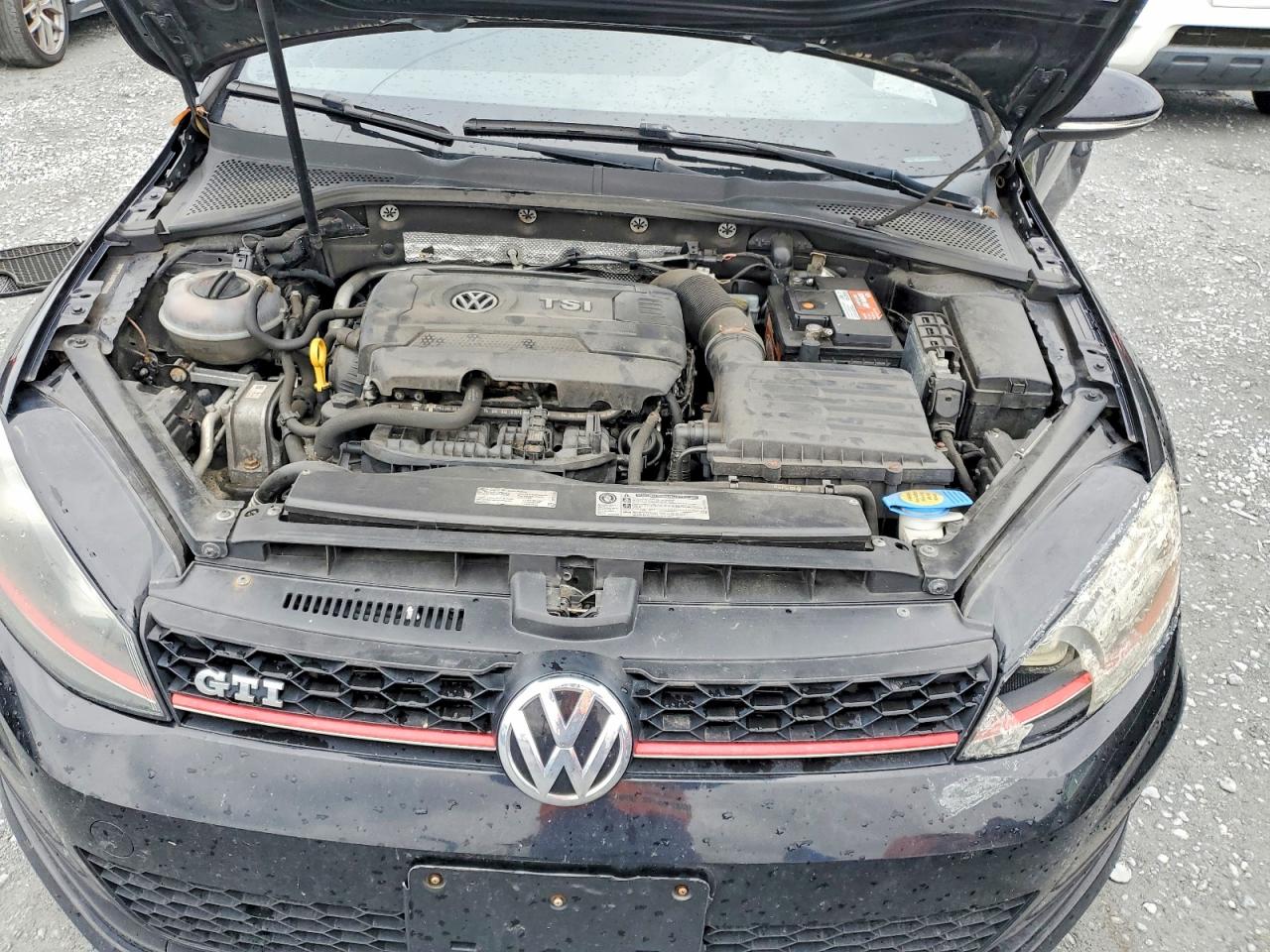 2015 Volkswagen Gti Черный vin: 3VWYT7AU0FM059296