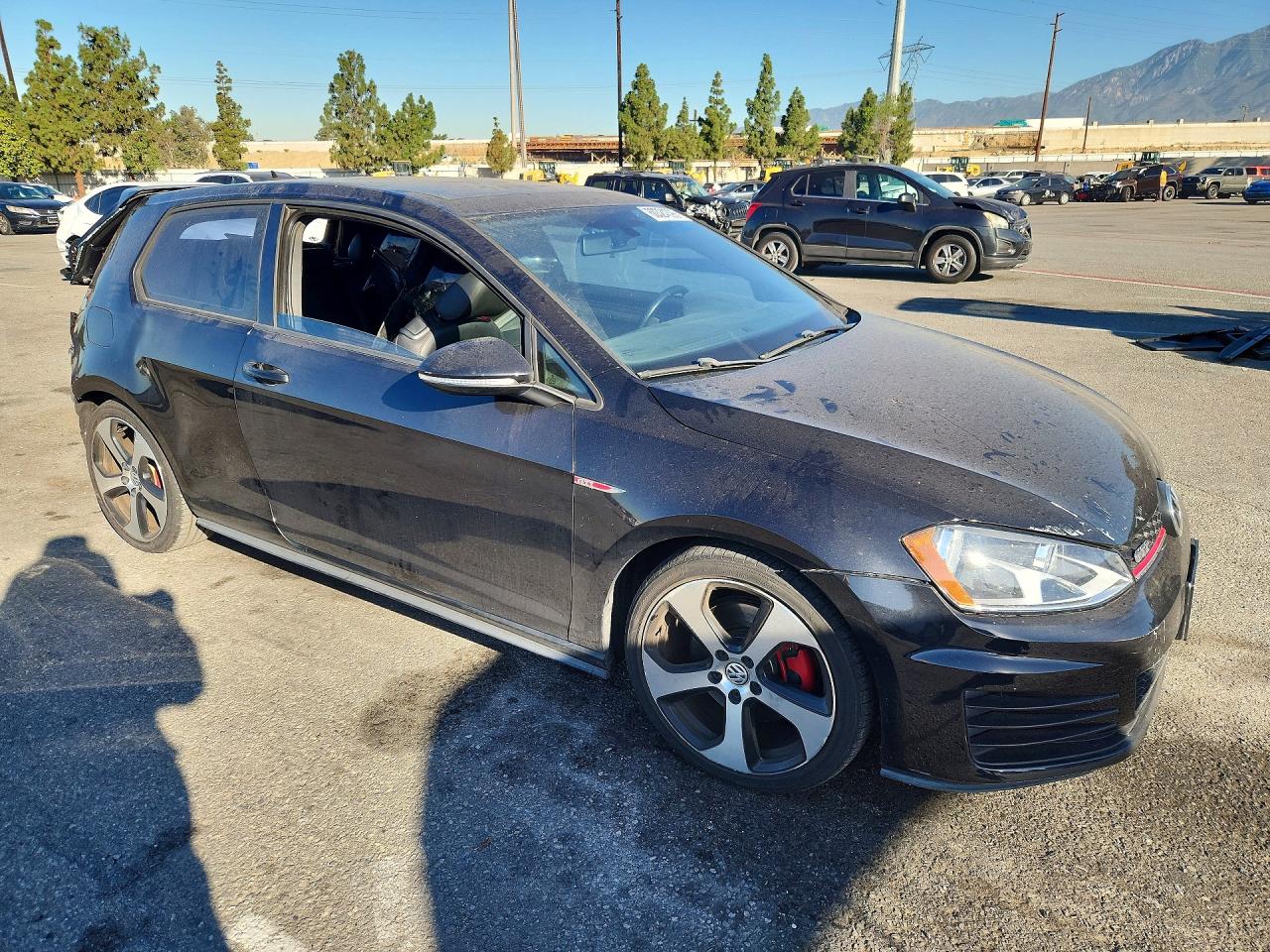 2015 Volkswagen Gti Black vin: 3VWYT7AU4FM047992