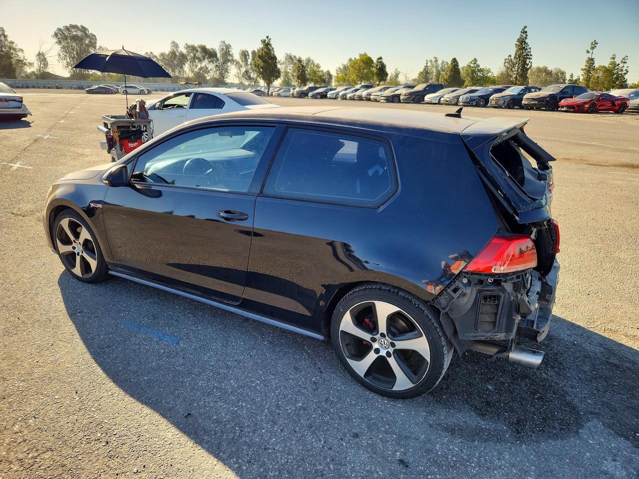 2015 Volkswagen Gti Black vin: 3VWYT7AU4FM047992