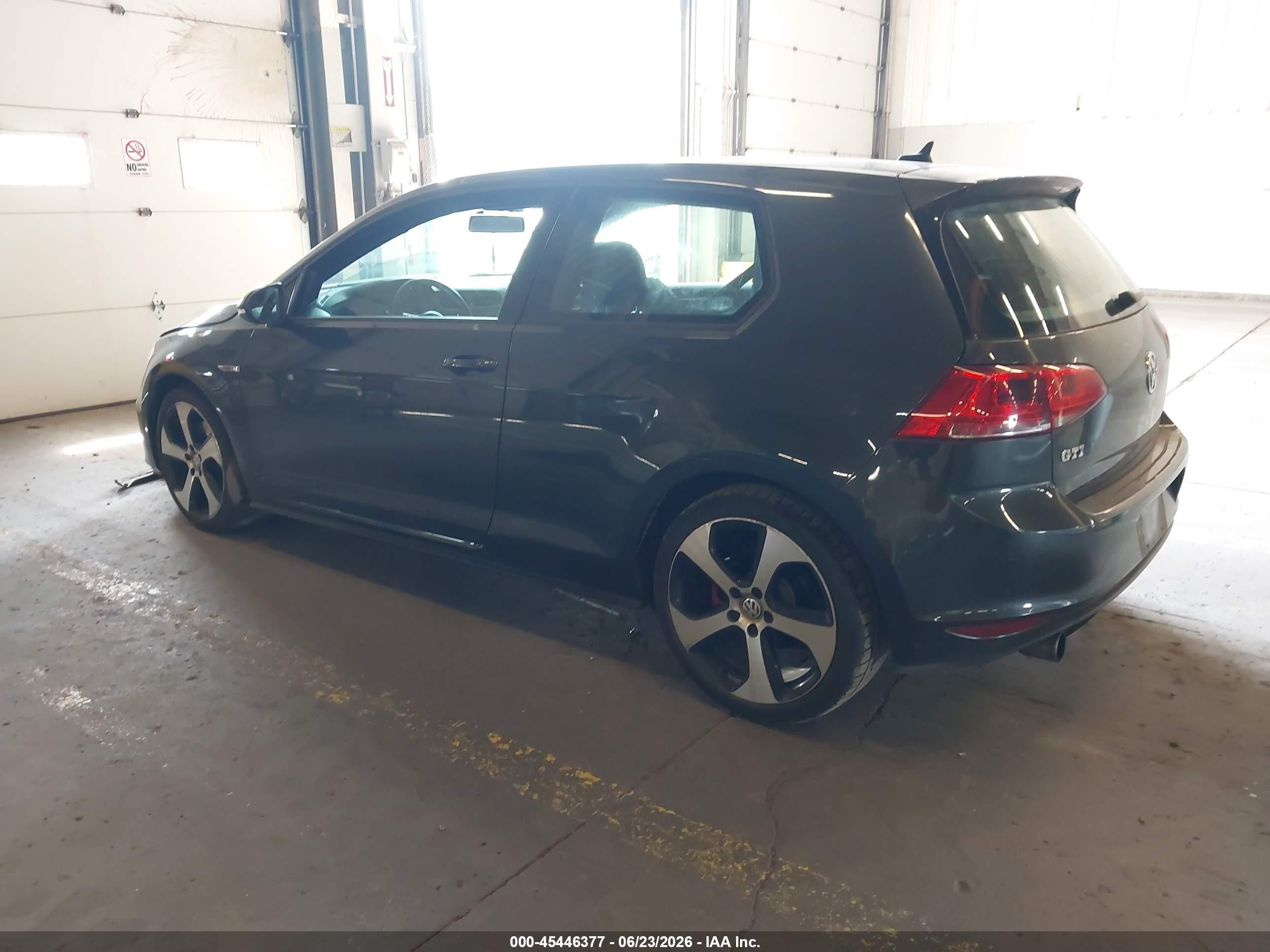 2015 Volkswagen Golf Gti 2.0t S 2-door Black vin: 3VWYT7AUXFM055434