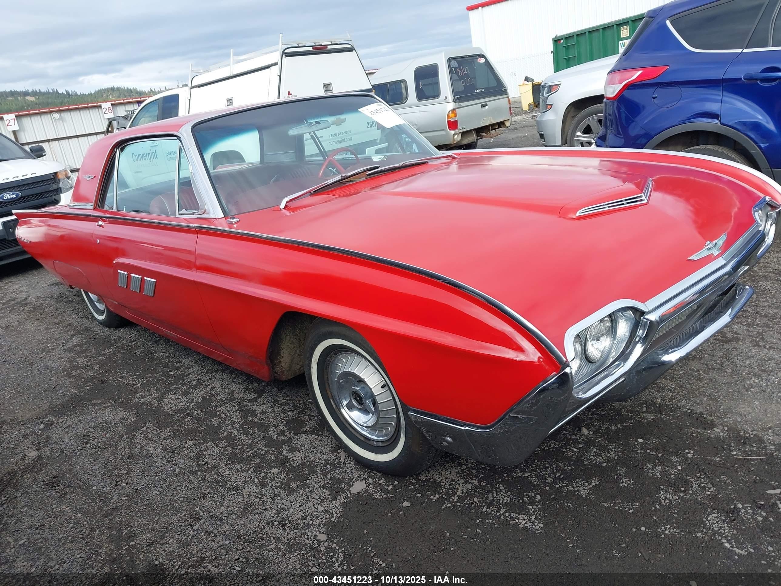 1963 Ford Thunderbird   Red vin: 3Y83Z103865      