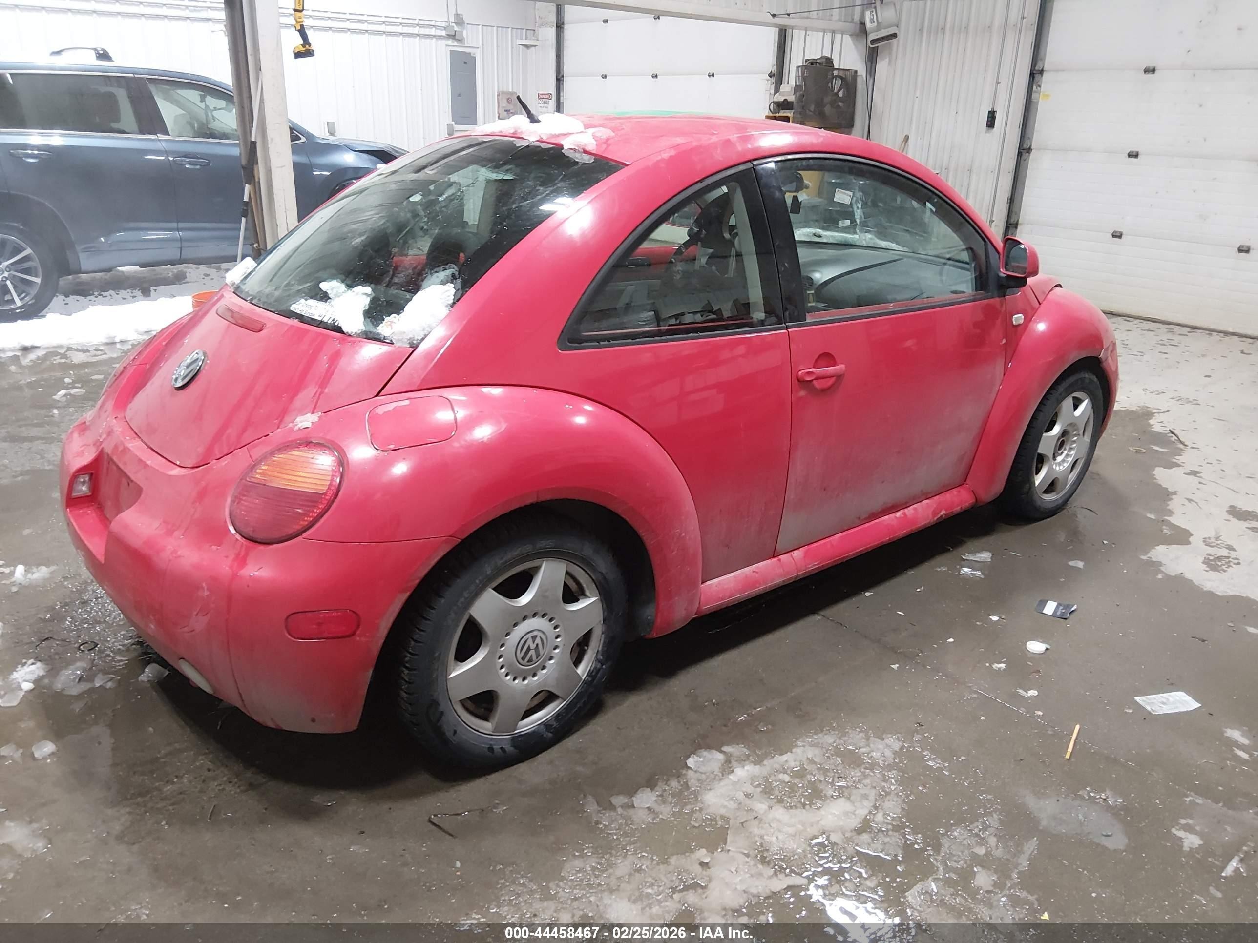 1999 Volkswagen New Beetle Gls Red vin: 3vwca21c0xm400336