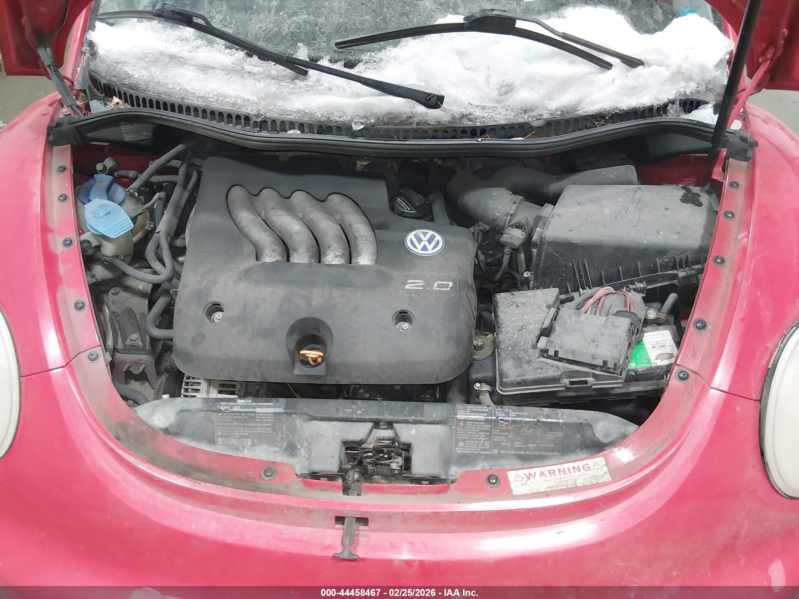 1999 Volkswagen New Beetle Gls Red vin: 3vwca21c0xm400336