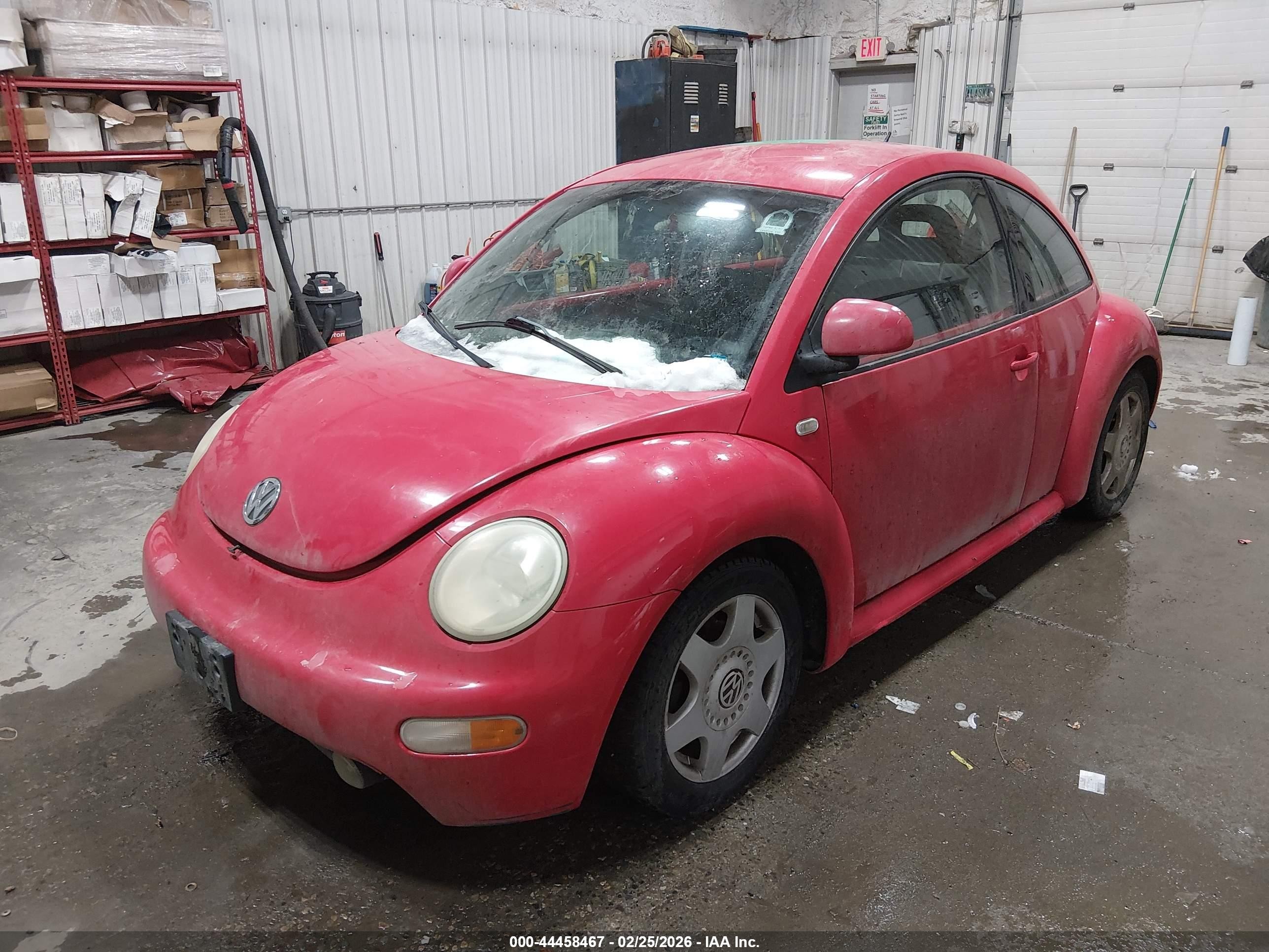 1999 Volkswagen New Beetle Gls Red vin: 3vwca21c0xm400336