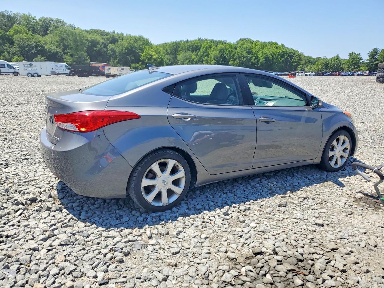 2012 Hyundai Elantra Limited Gray vin: 5NPDH4AE2CH122068