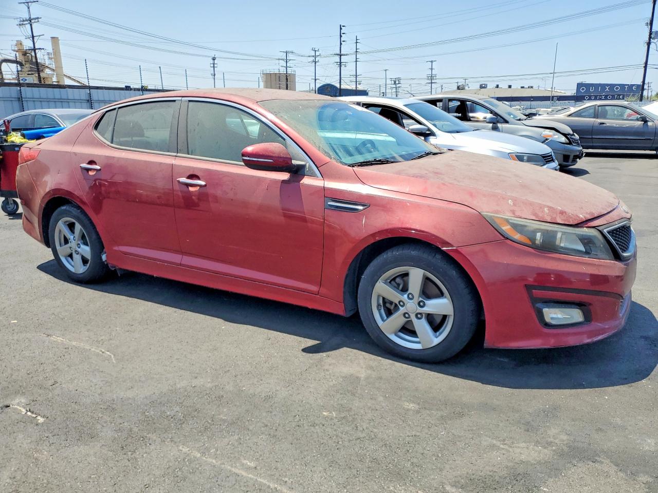 2015 Kia Optima Lx Red vin: 5XXGM4A76FG473575