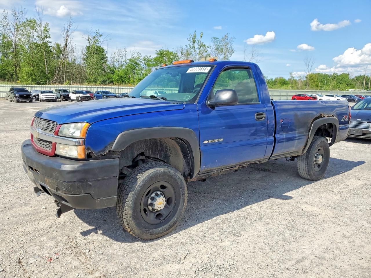 2004 Chevrolet Silverado K2500 Heavy Duty Синий vin: 1GCHK24U04E130214