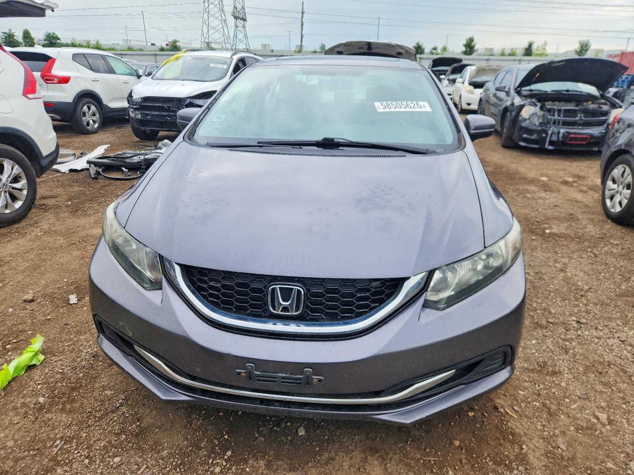 2014 Honda Civic Ex Gray vin: 19XFB2F87EE005935