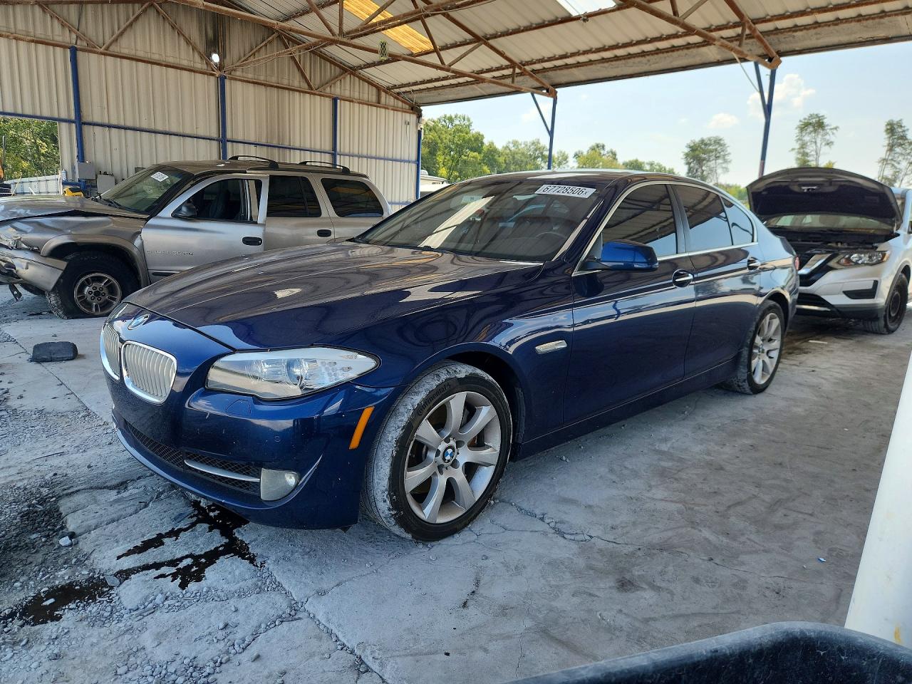 2013 Bmw 550 I Синий vin: WBAFR9C52DD226659