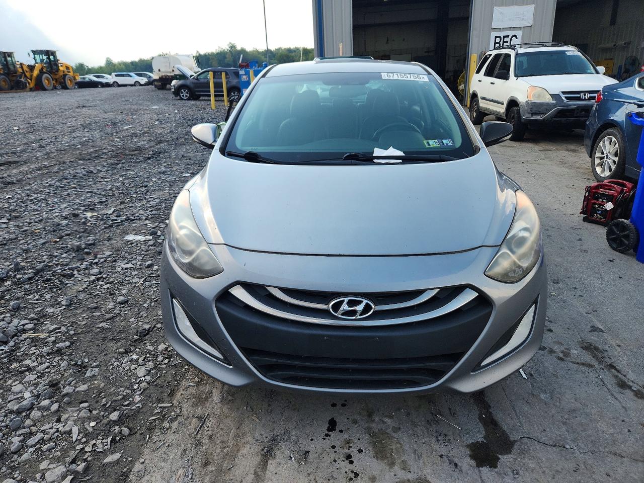 2014 Hyundai Elantra Gt Base Gray vin: KMHD35LH2EU219285