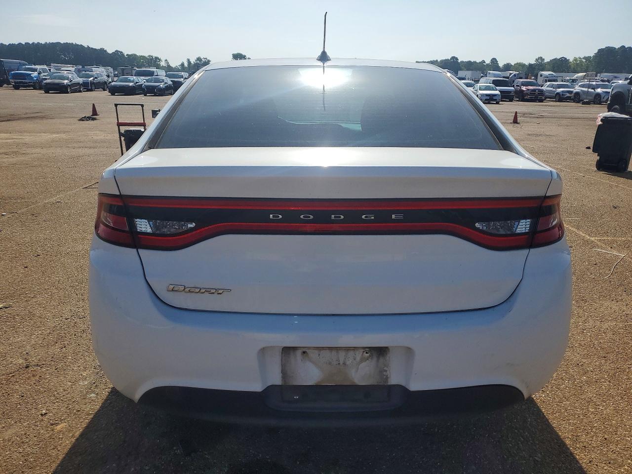 2015 Dodge Dart Se White vin: 1C3CDFAA7FD101974