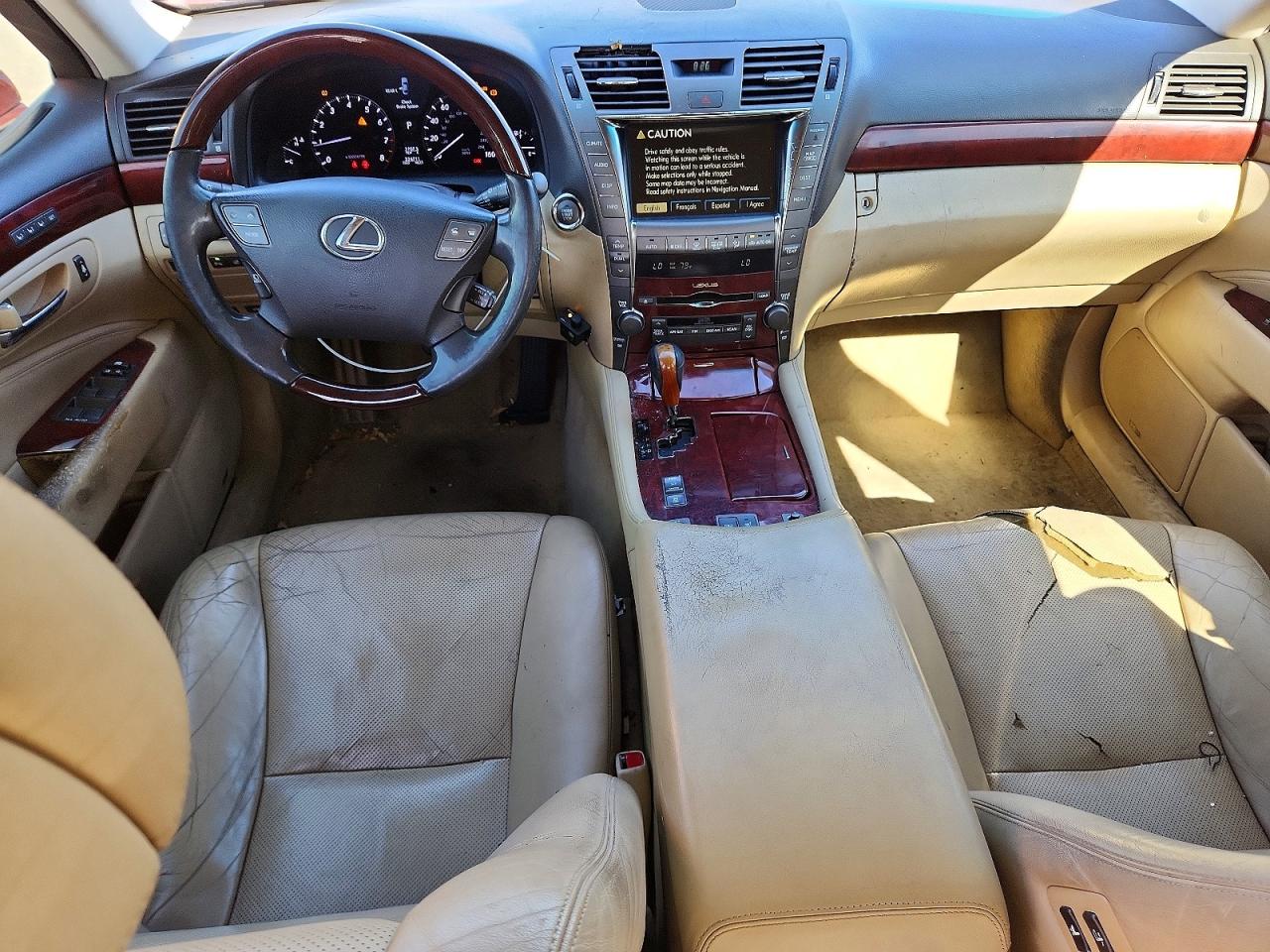 2007 Lexus Ls 460 Burgundy vin: JTHBL46F875040275
