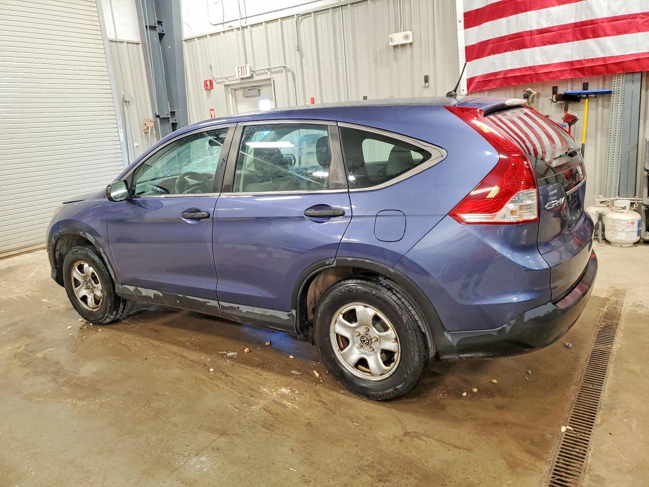 2014 Honda Cr-v Lx Blue vin: 2HKRM4H33EH679225